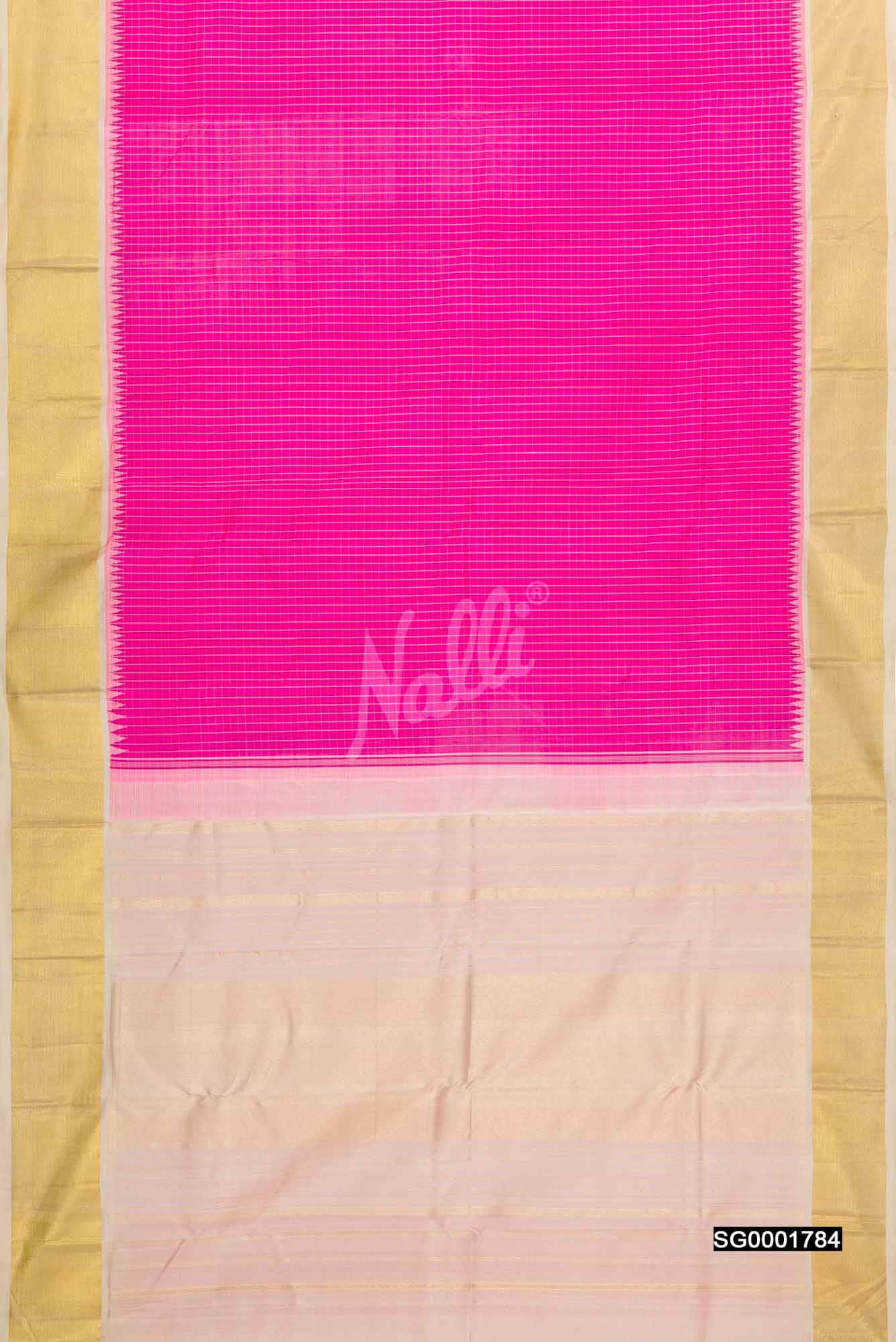 Pink Kanchipuram Silk Saree