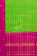 Parrot Green Kanchipuram Silk Saree