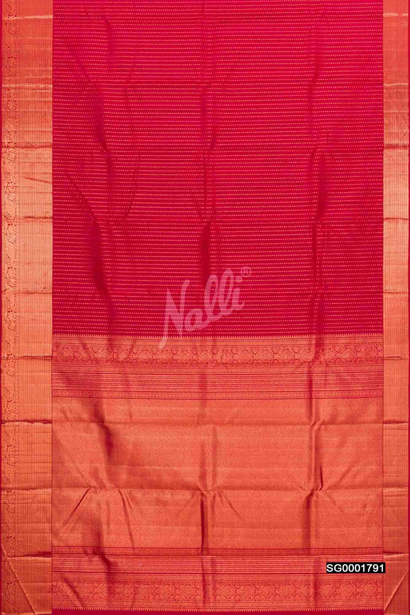 Maroon Kanchipuram Silk Saree