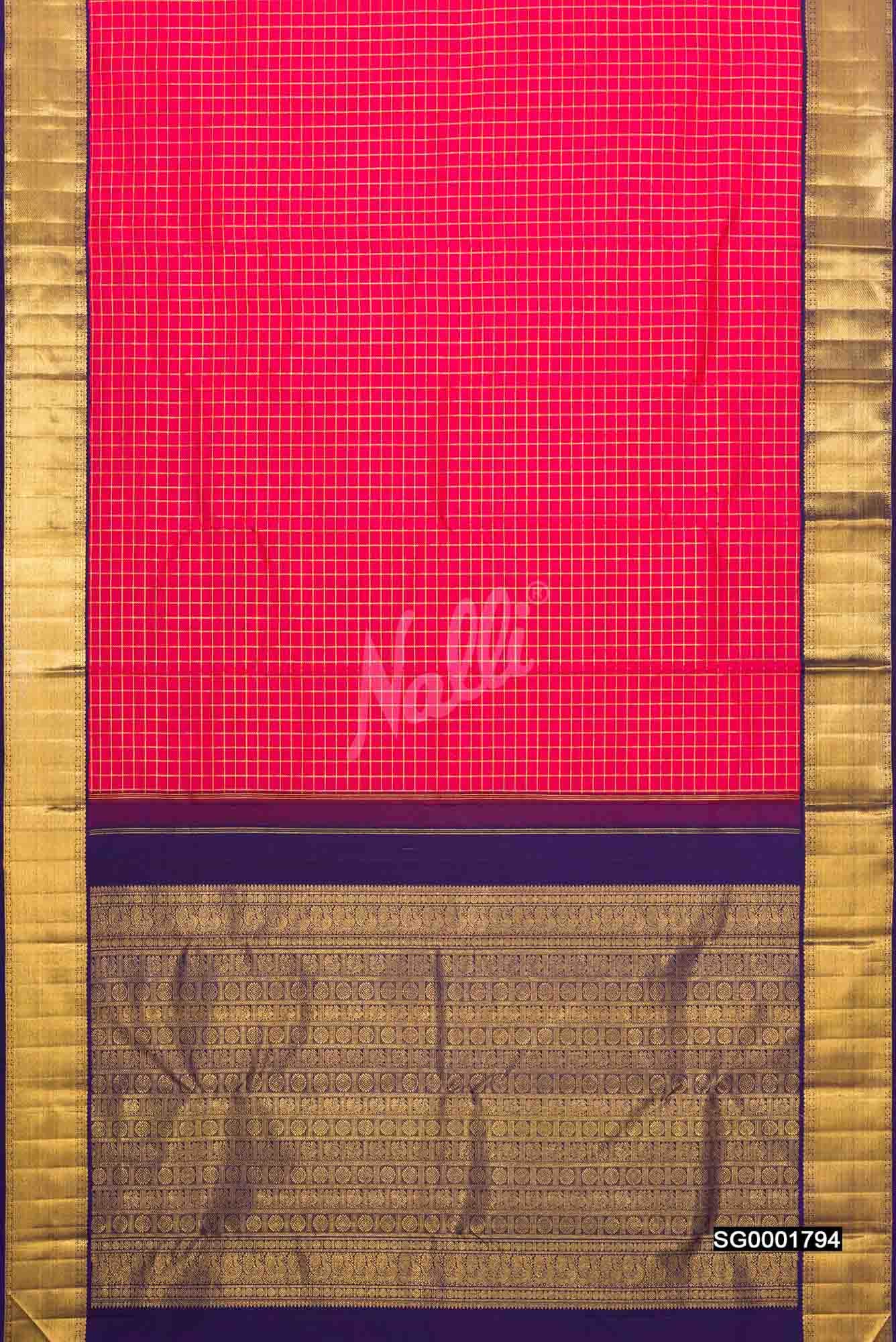 Pink Kanchipuram Silk Saree
