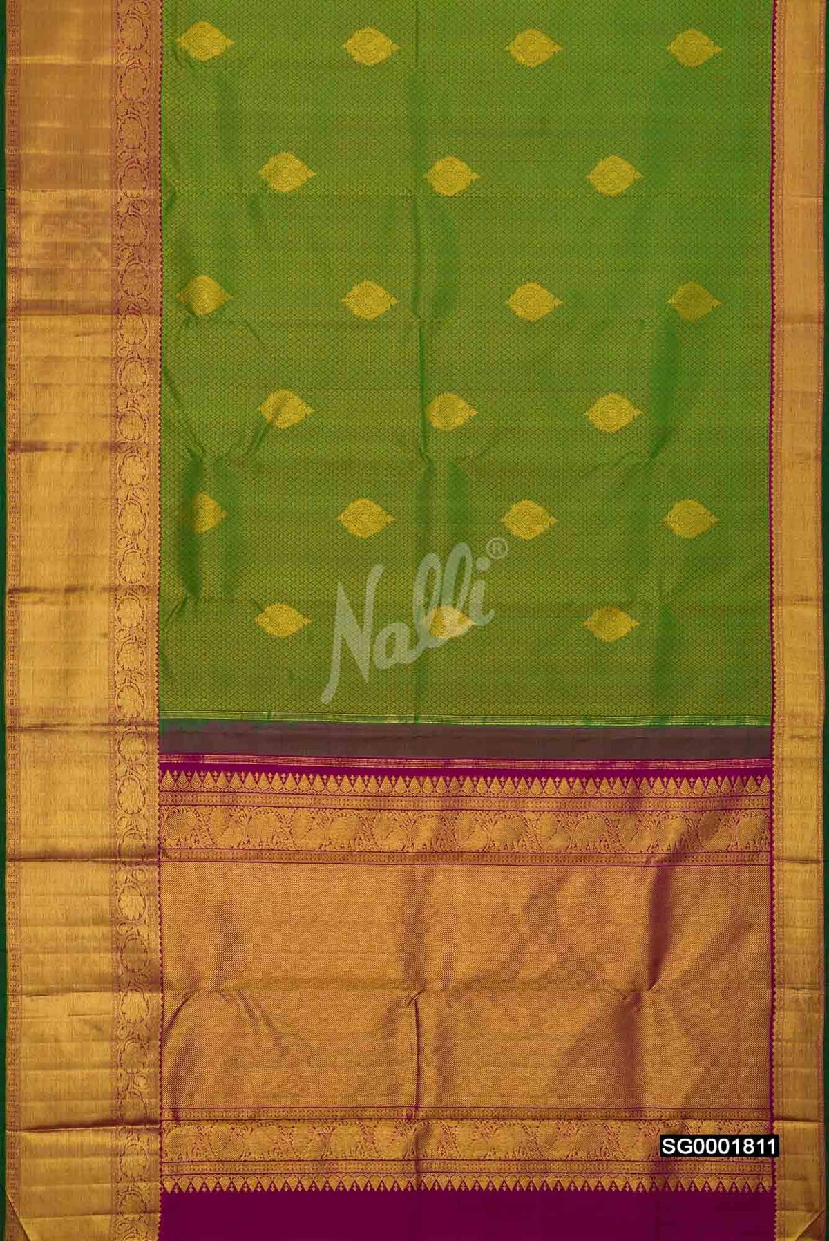 Green Kanchipuram Silk Saree
