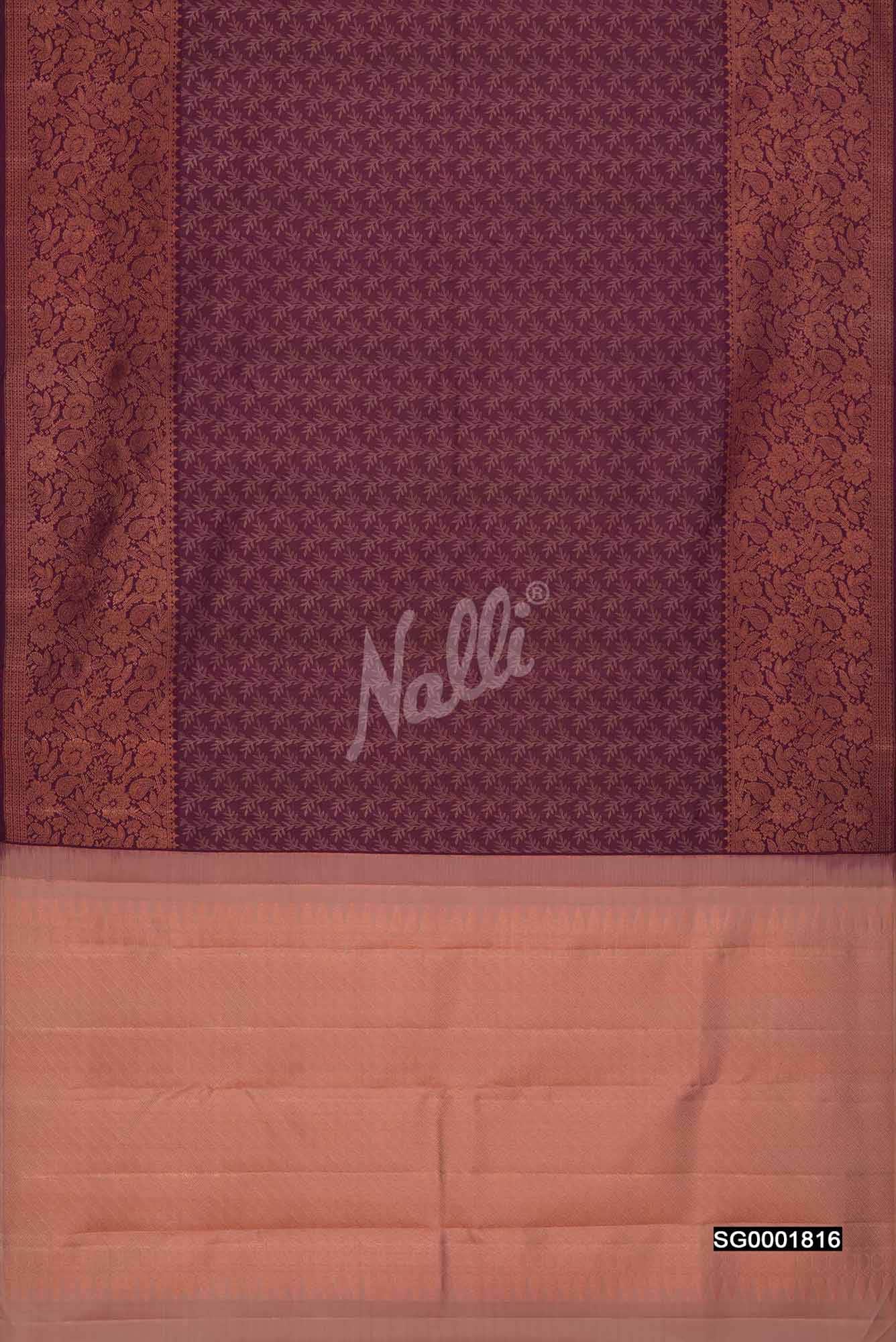 Purple Kanchipuram Silk Saree