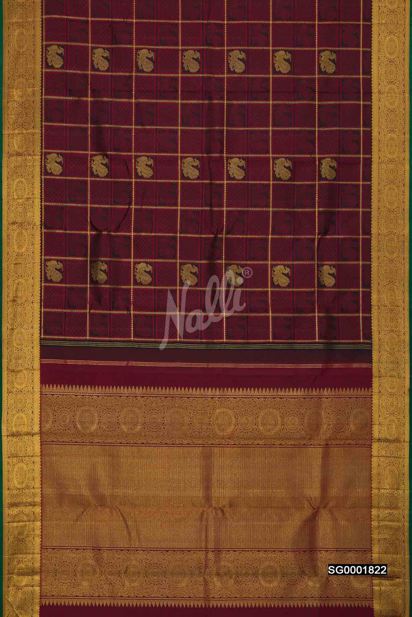 Black Kanchipuram Silk Saree