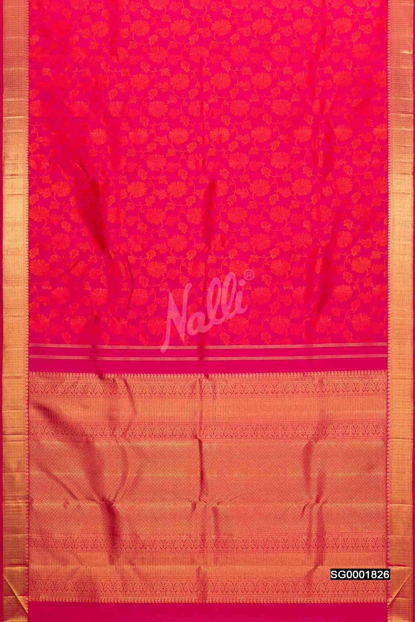 Pink Kanchipuram Silk Saree