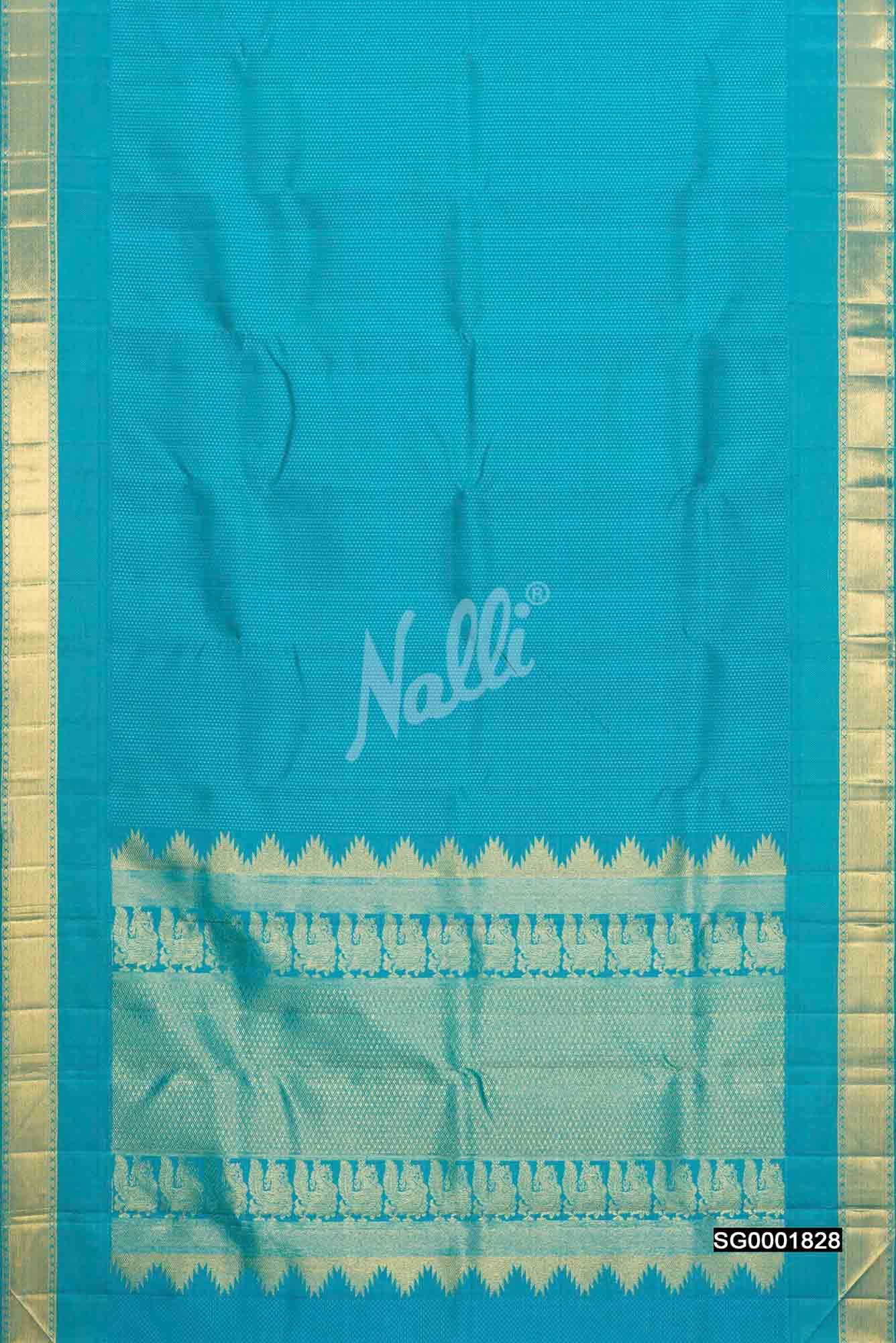 Blue Kanchipuram Silk Saree