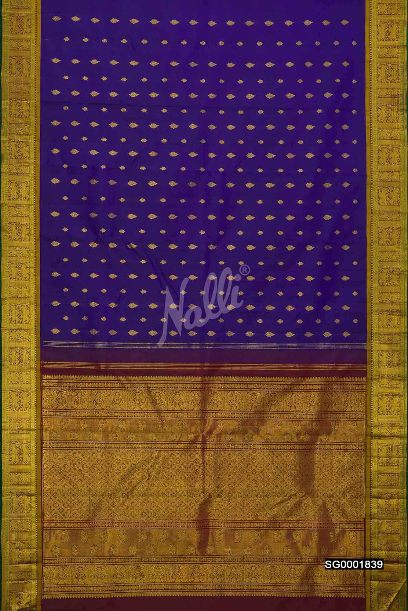 Royal Blue Kanchipuram Silk Saree