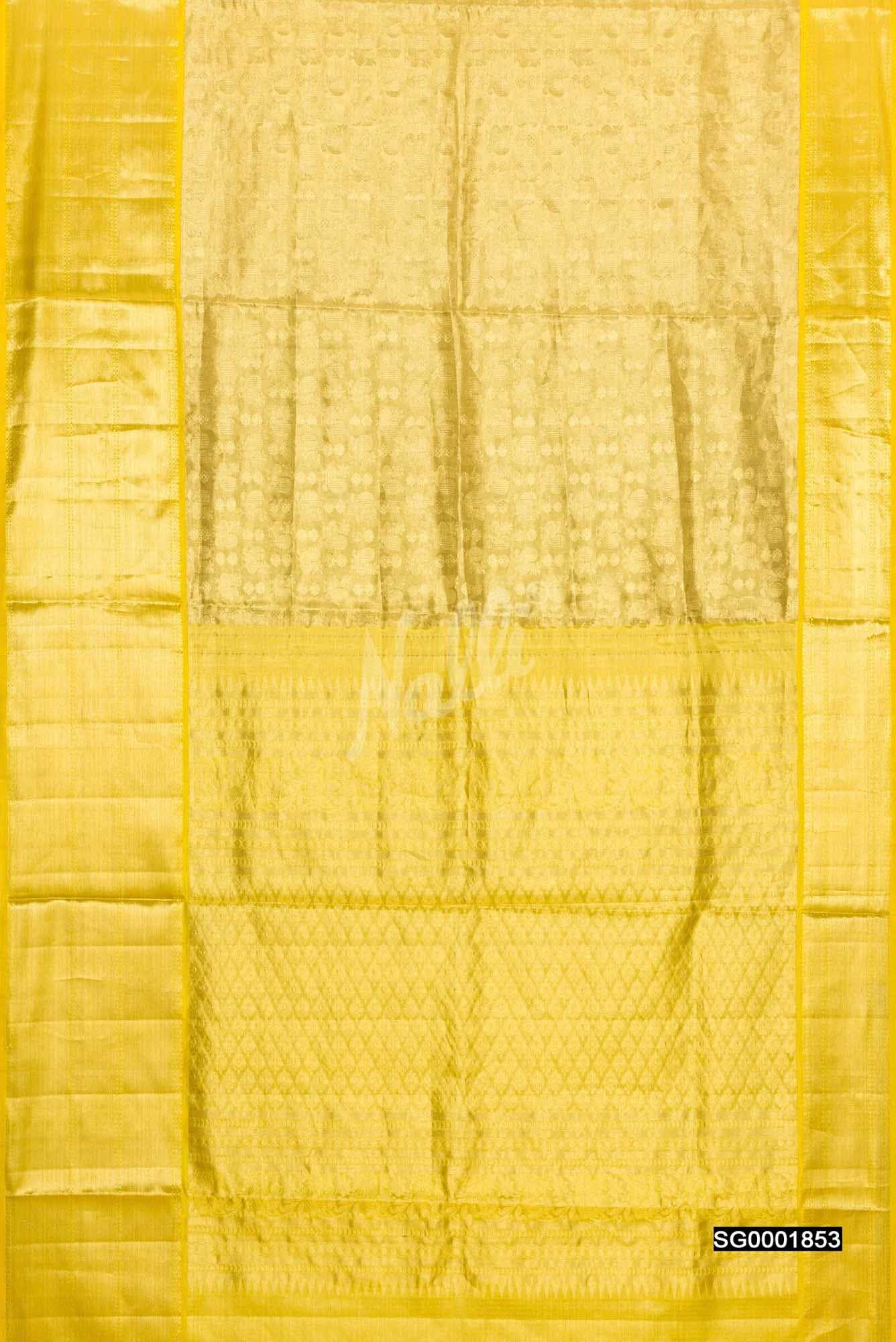 Gold Kanchipuram Silk Saree