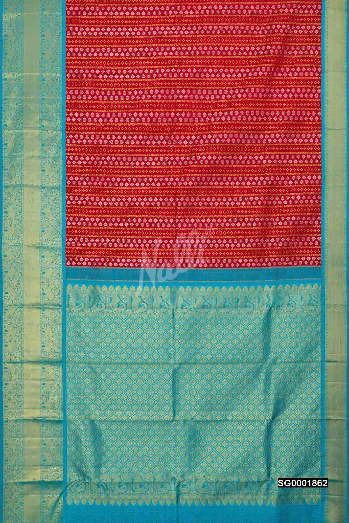 Red Kanchipuram Silk Saree