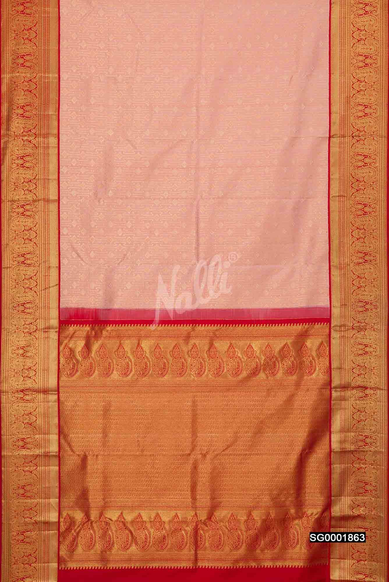 Pink Kanchipuram Silk Saree