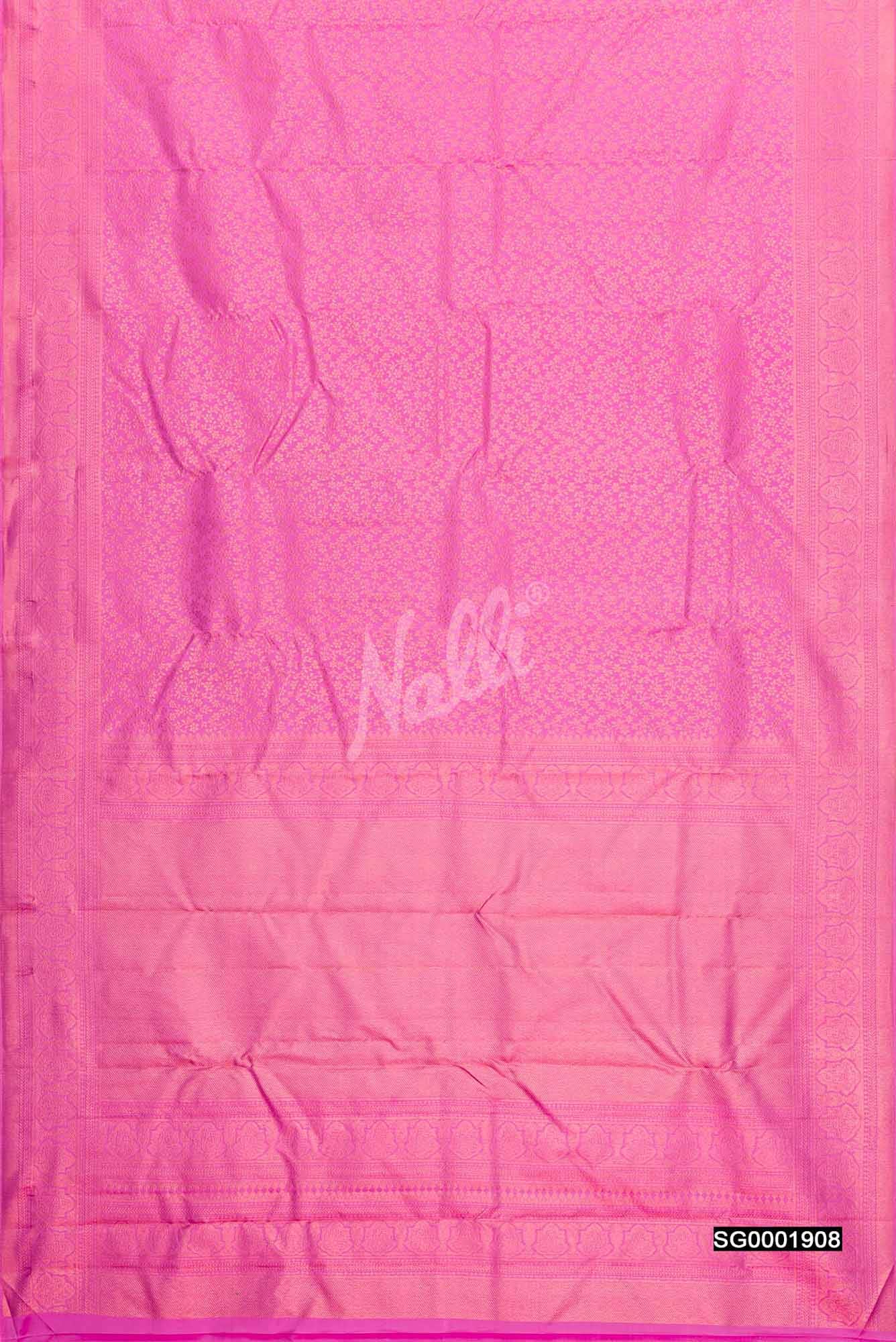 Pink Kanchipuram Silk Saree