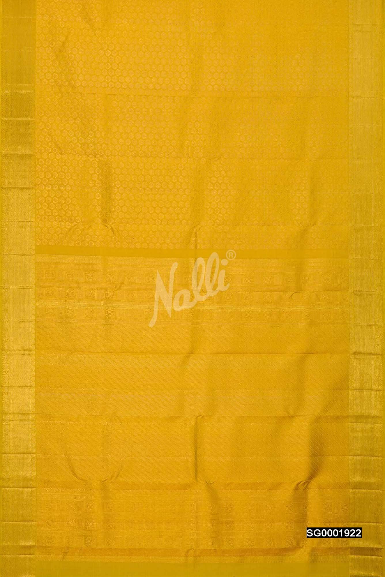 Yellow Kanchipuram Silk Saree