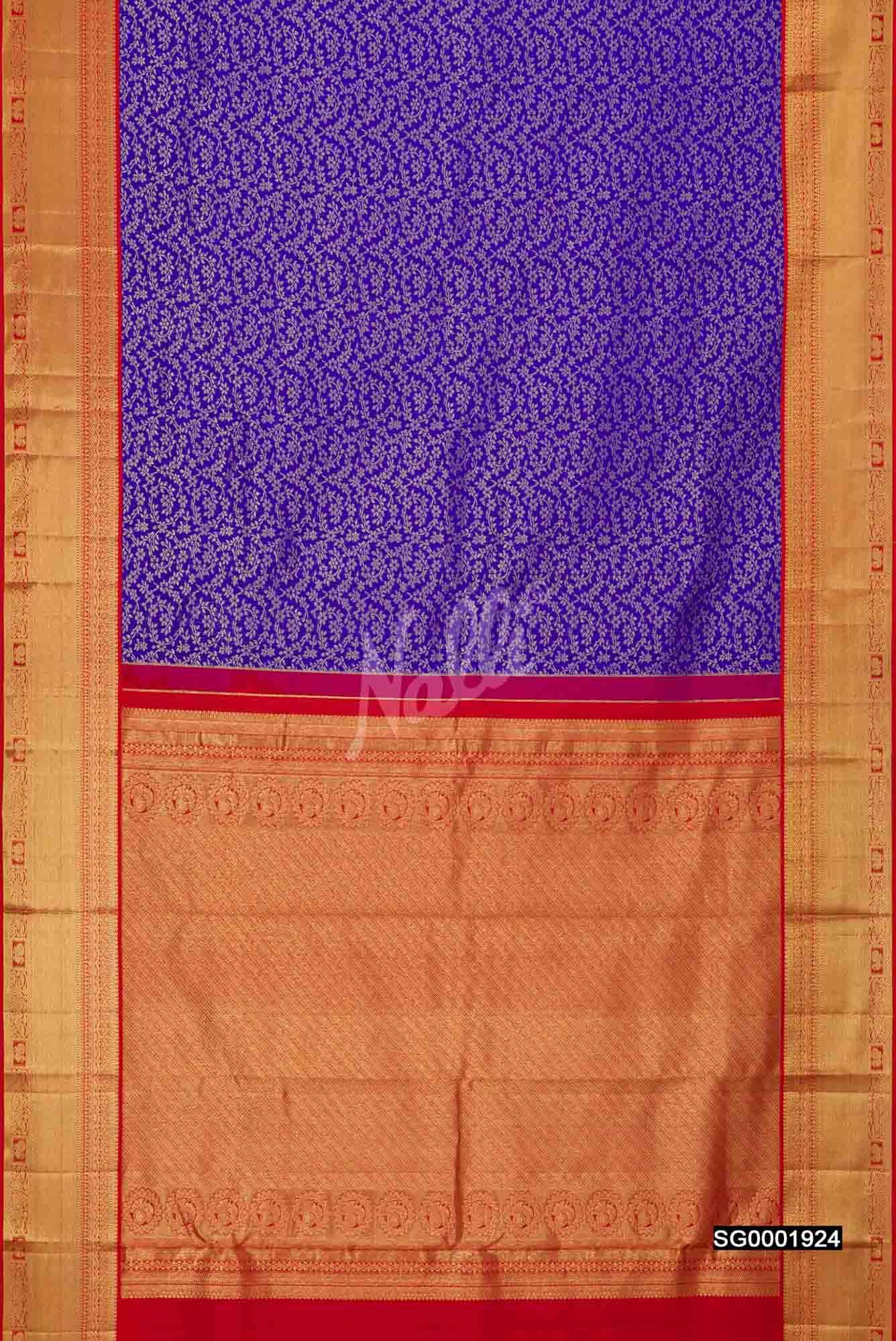 Royal Blue Kanchipuram Silk Saree