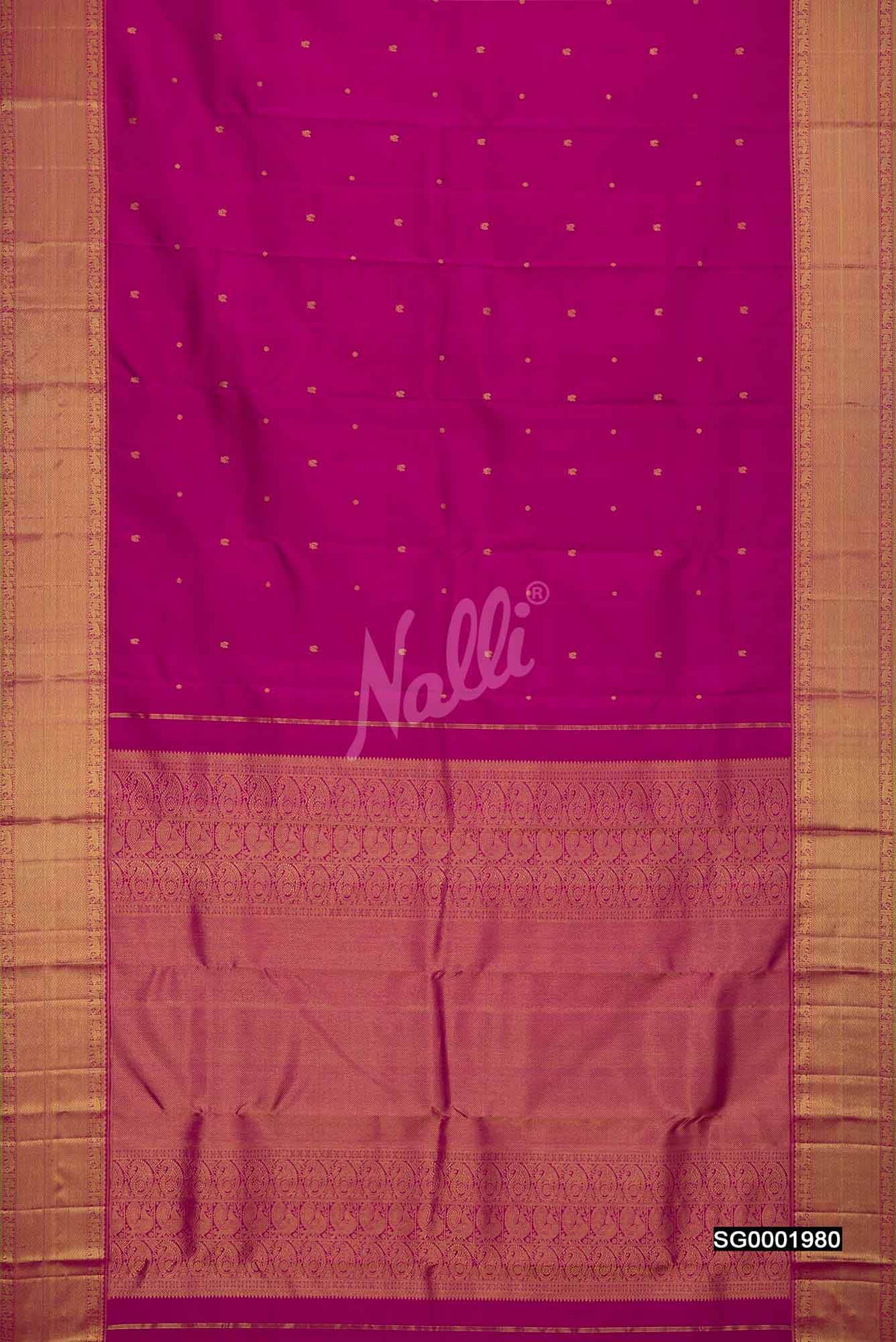 Purple Kanchipuram Silk Saree