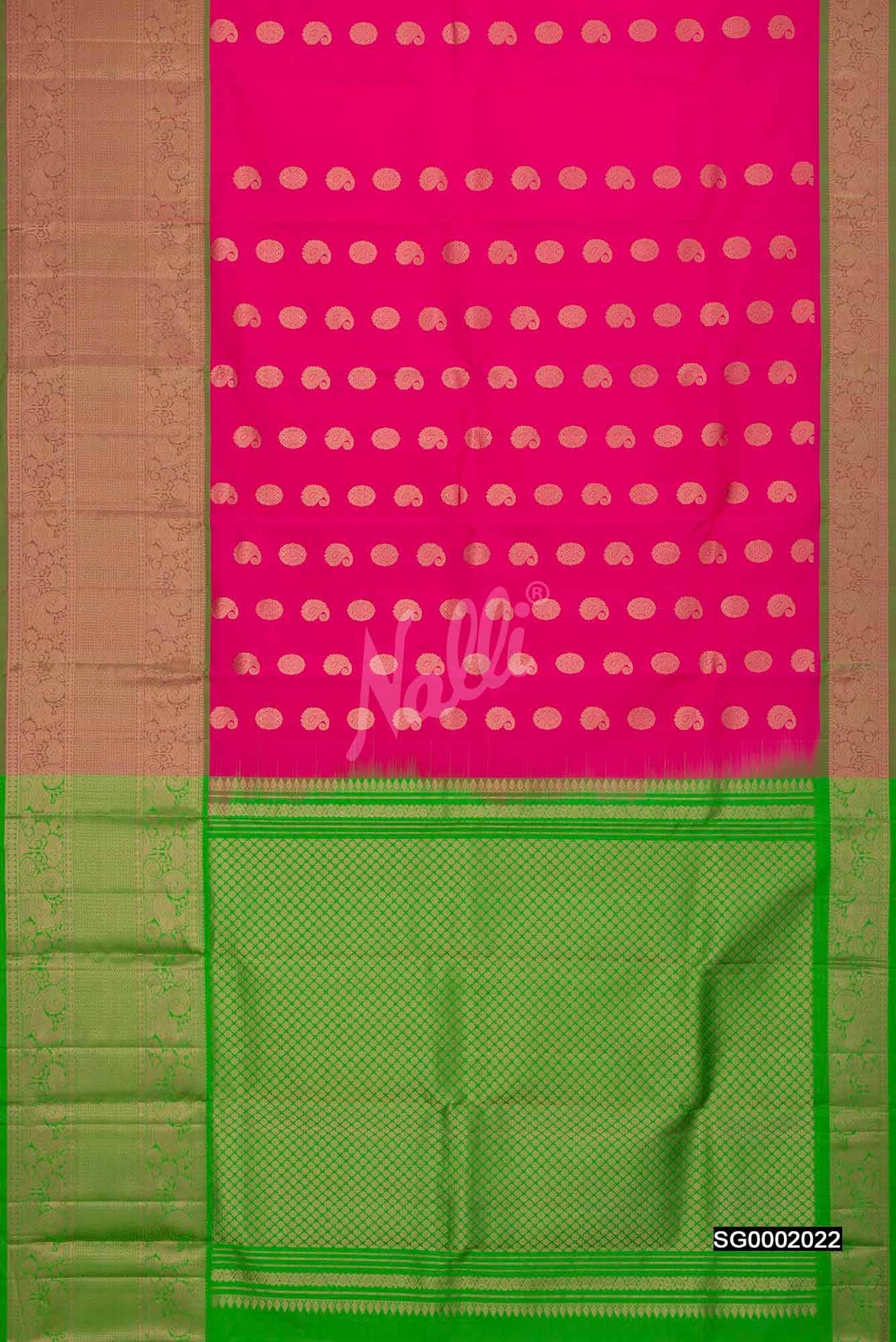 Pink Kanchipuram Silk Saree
