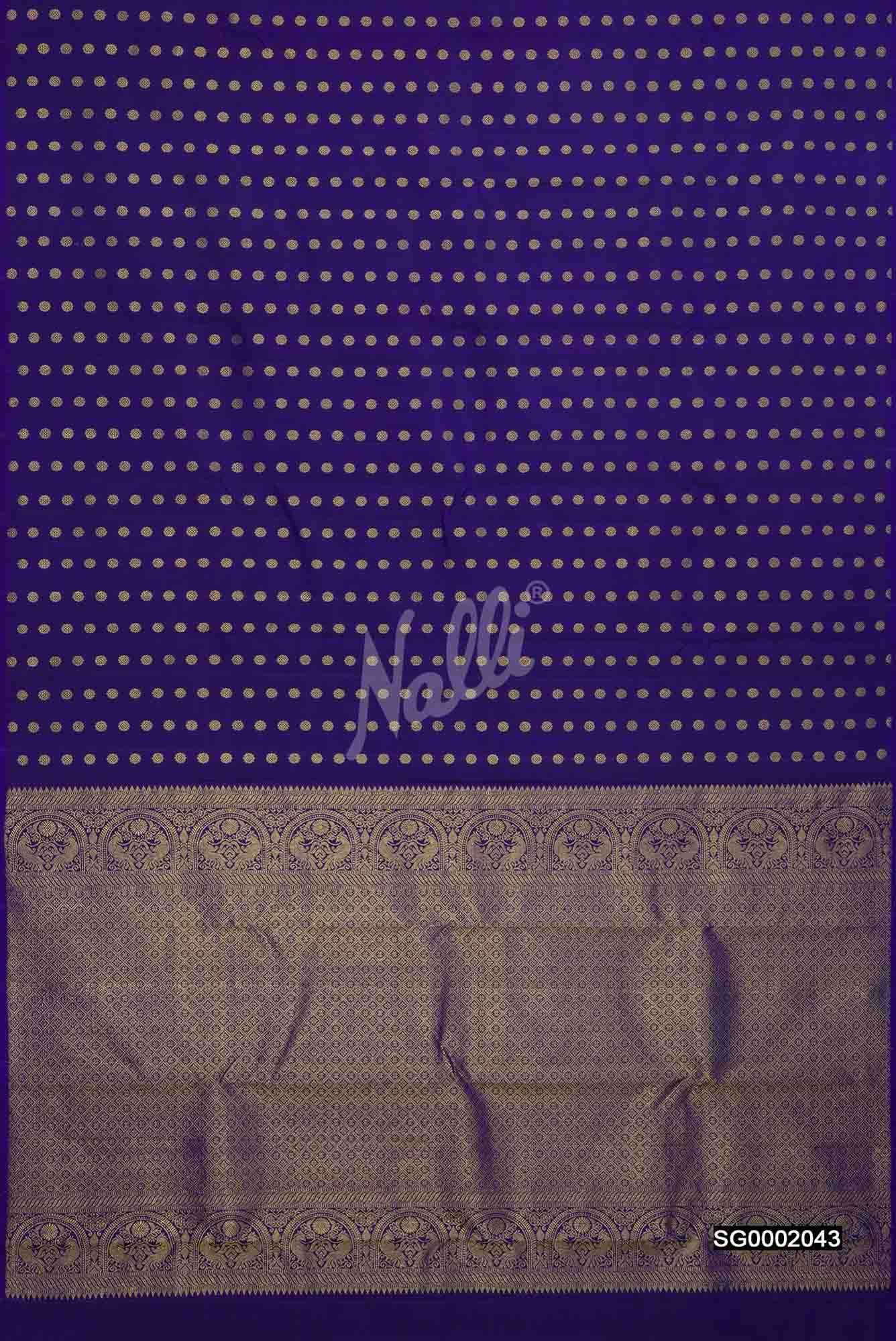 Navy Blue Kanchipuram Silk Saree
