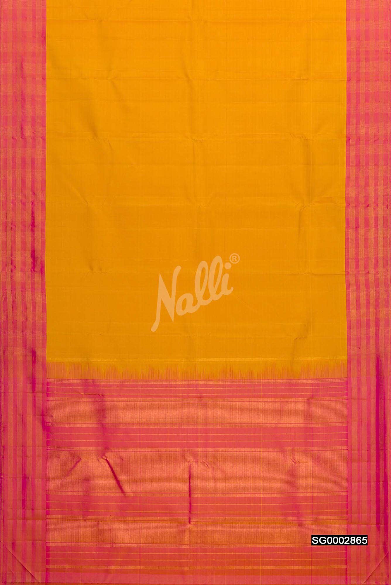 Yellow Kanchipuram Silk Saree