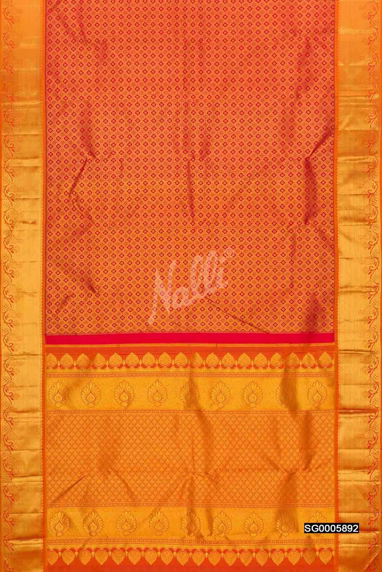 Red Kanchipuram Silk Saree