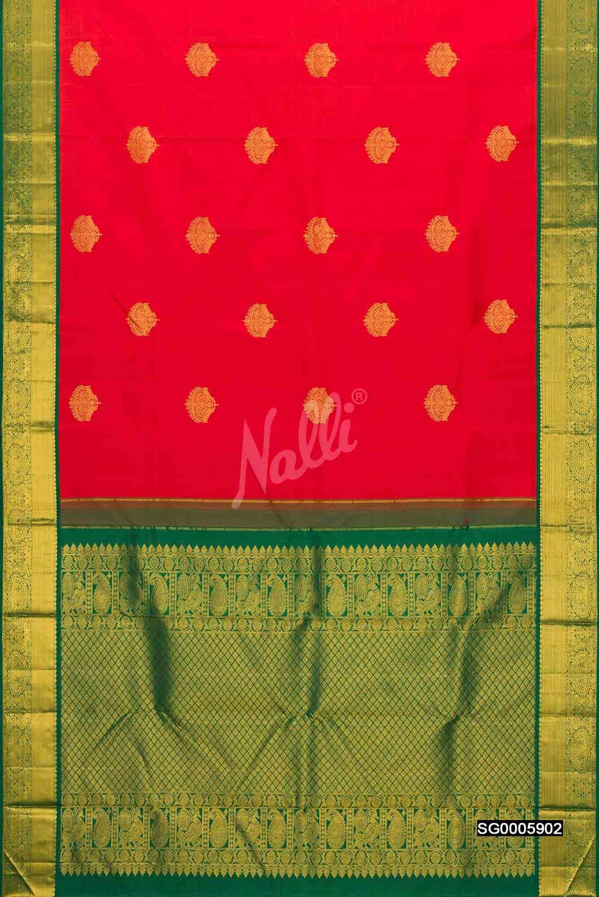 Red Kanchipuram Silk Saree