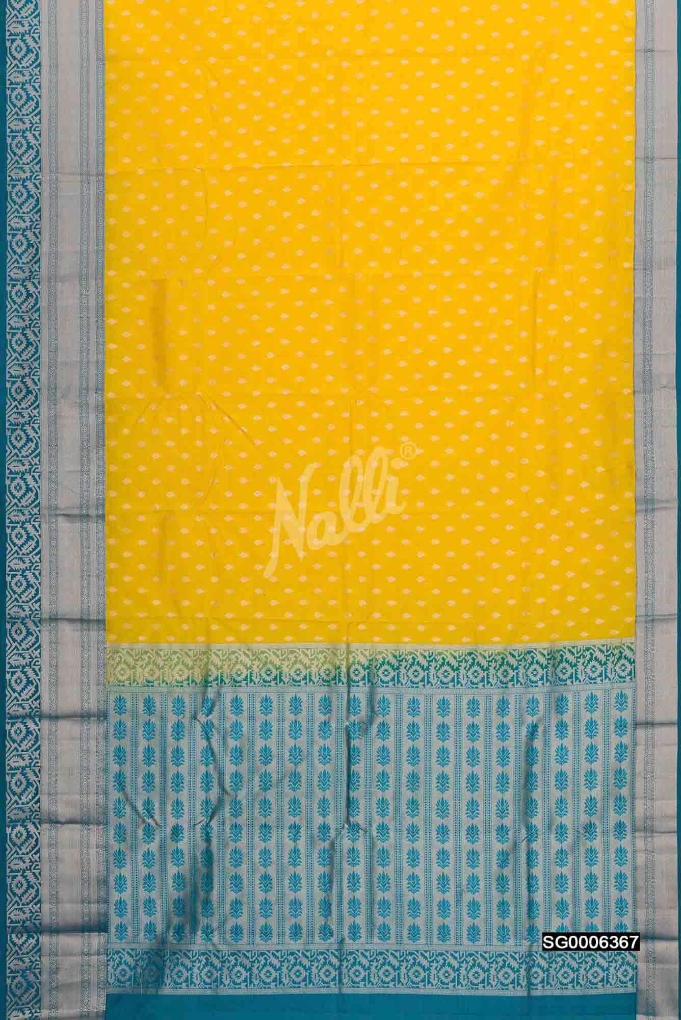 Yellow Kanchipuram Silk Saree