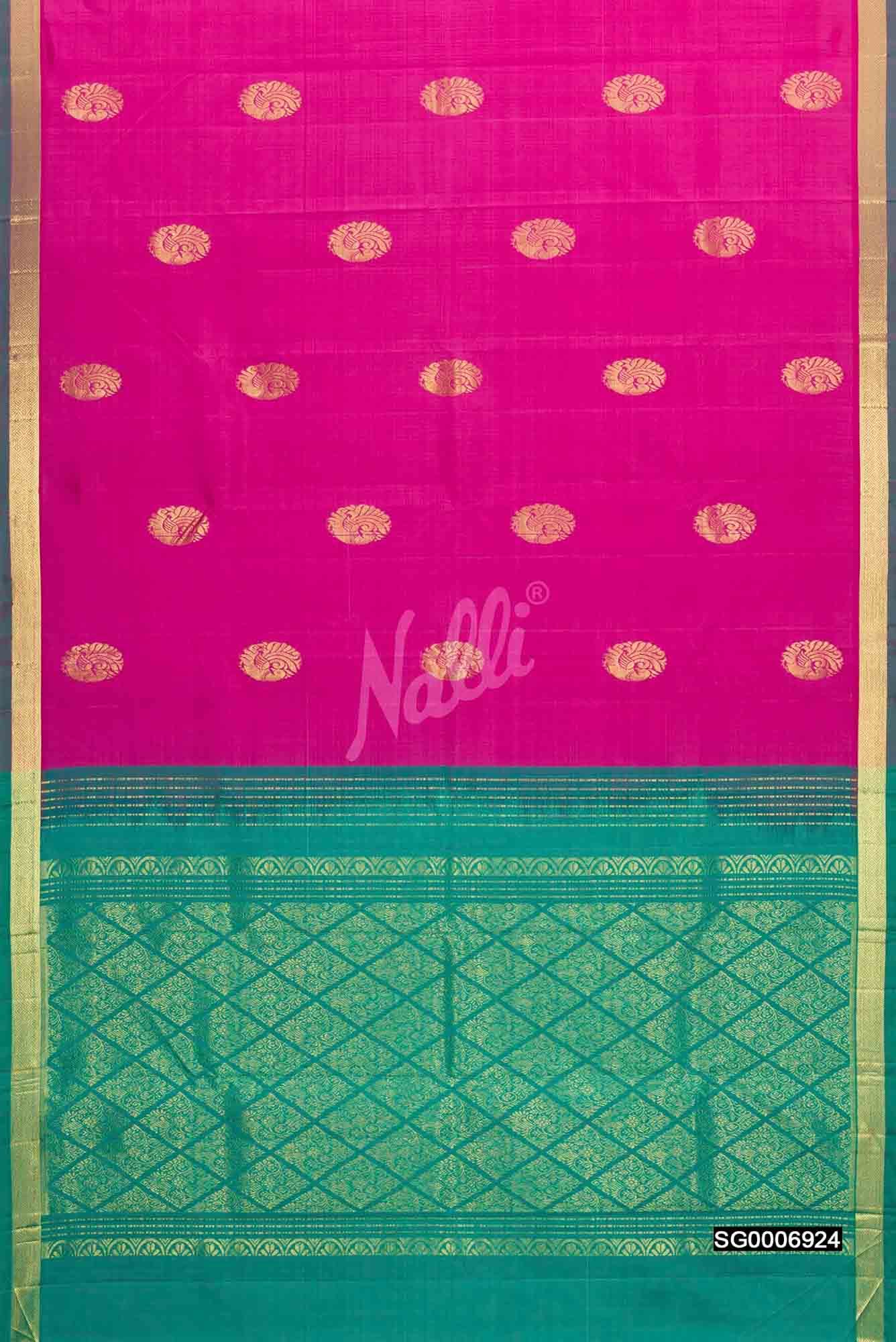 Pink Kanchipuram Silk Saree