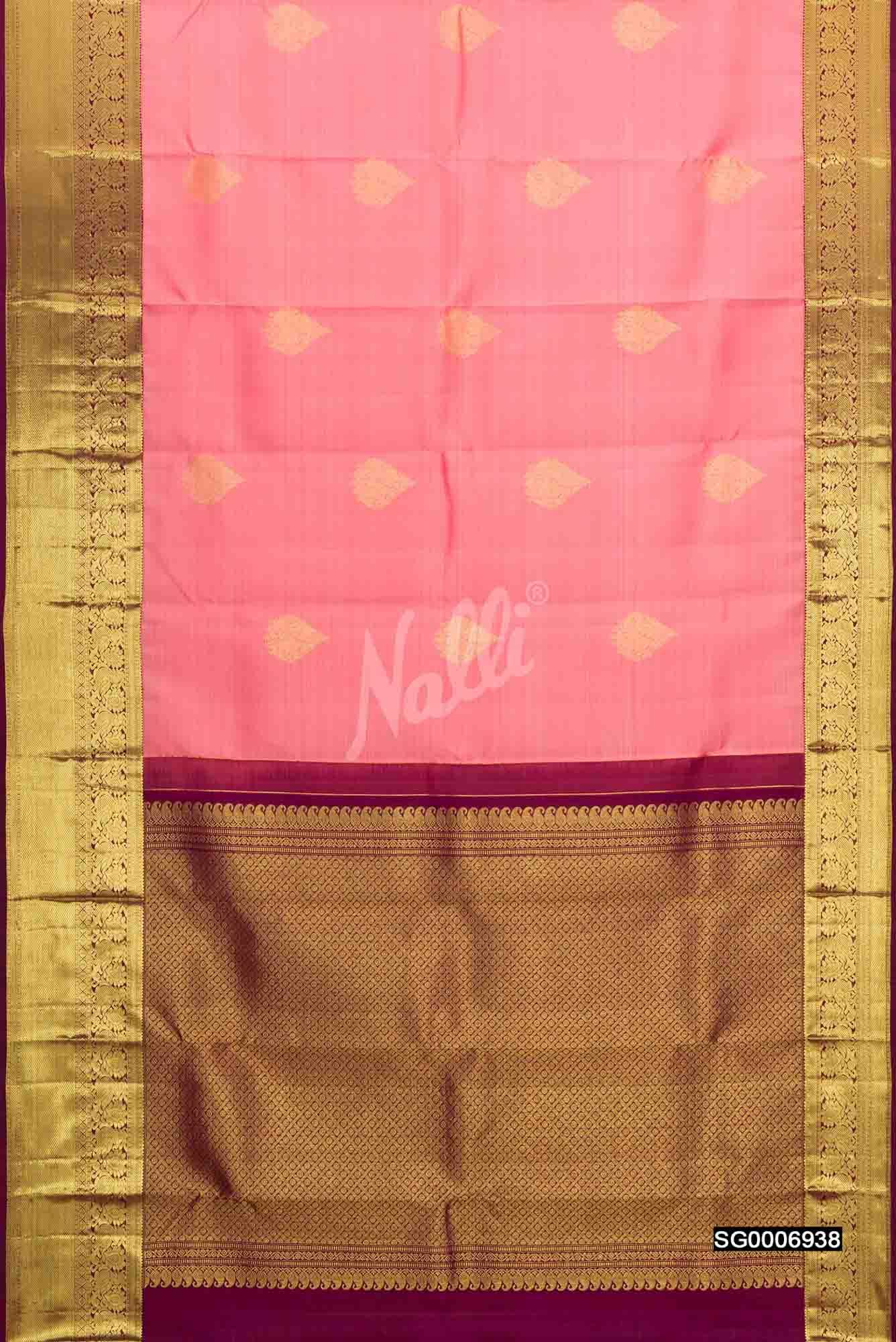 Pink Kanchipuram Silk Saree