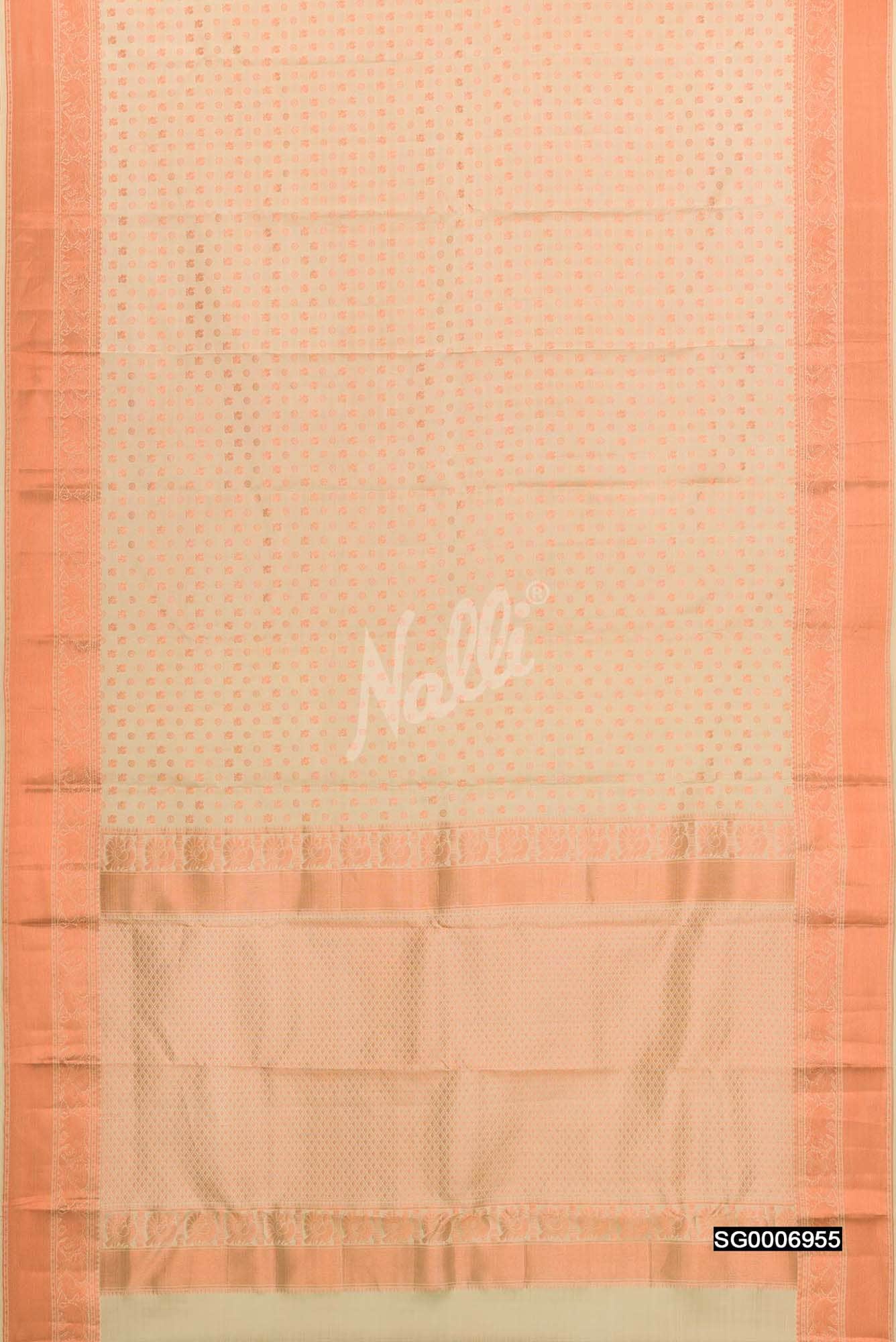 Sandal Kanchipuram Silk Saree