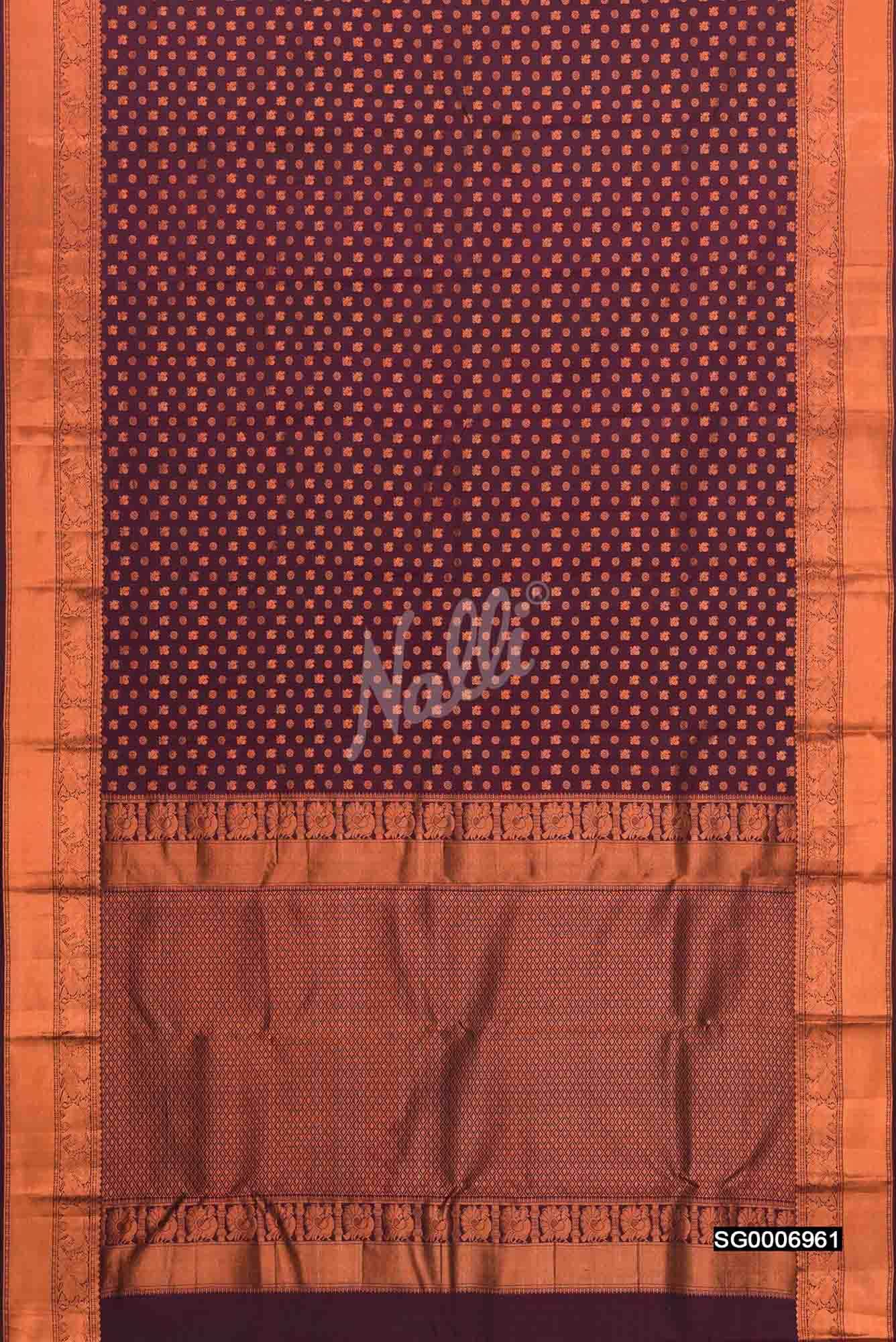 Purple Kanchipuram Silk Saree