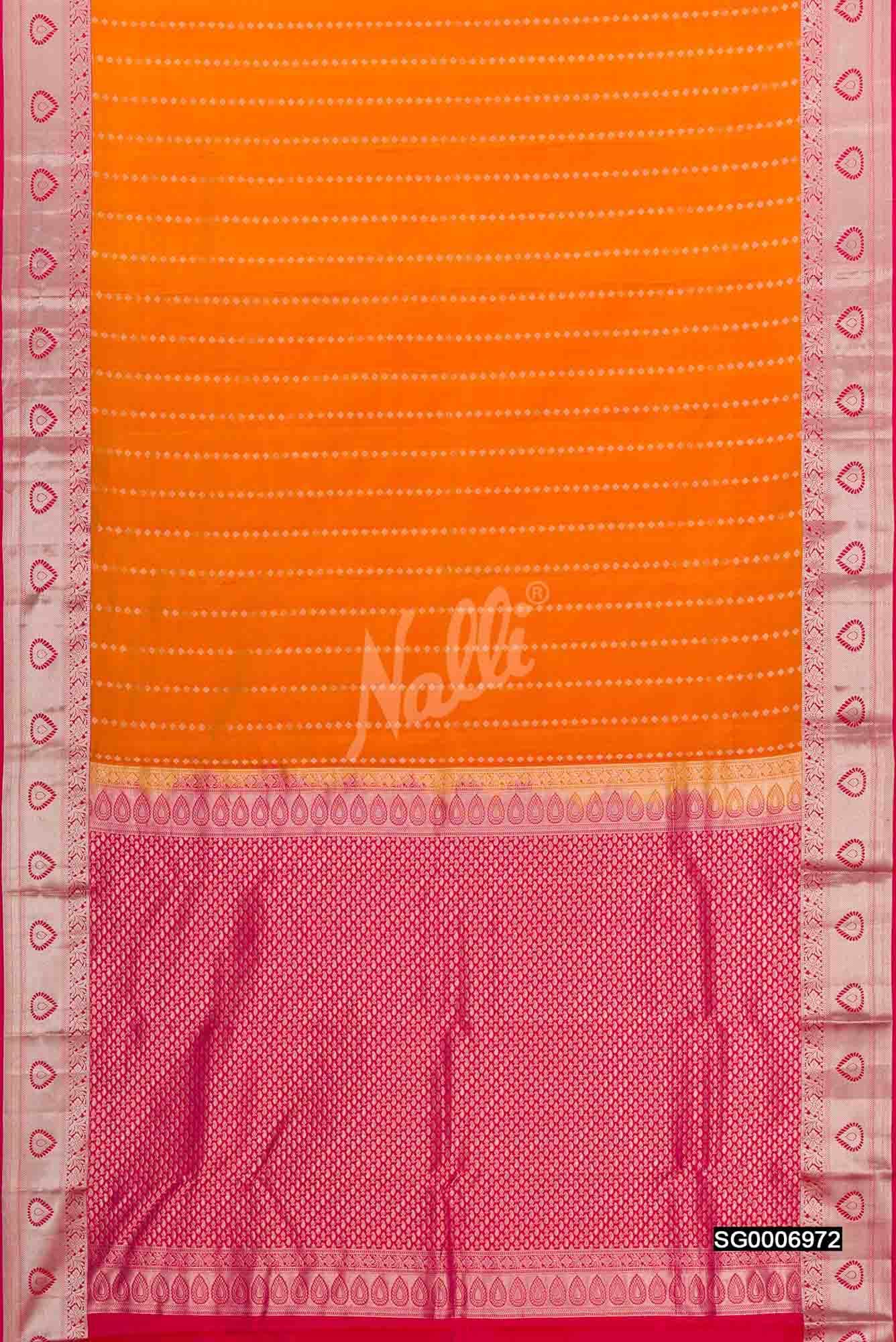 Yellow Kanchipuram Silk Saree