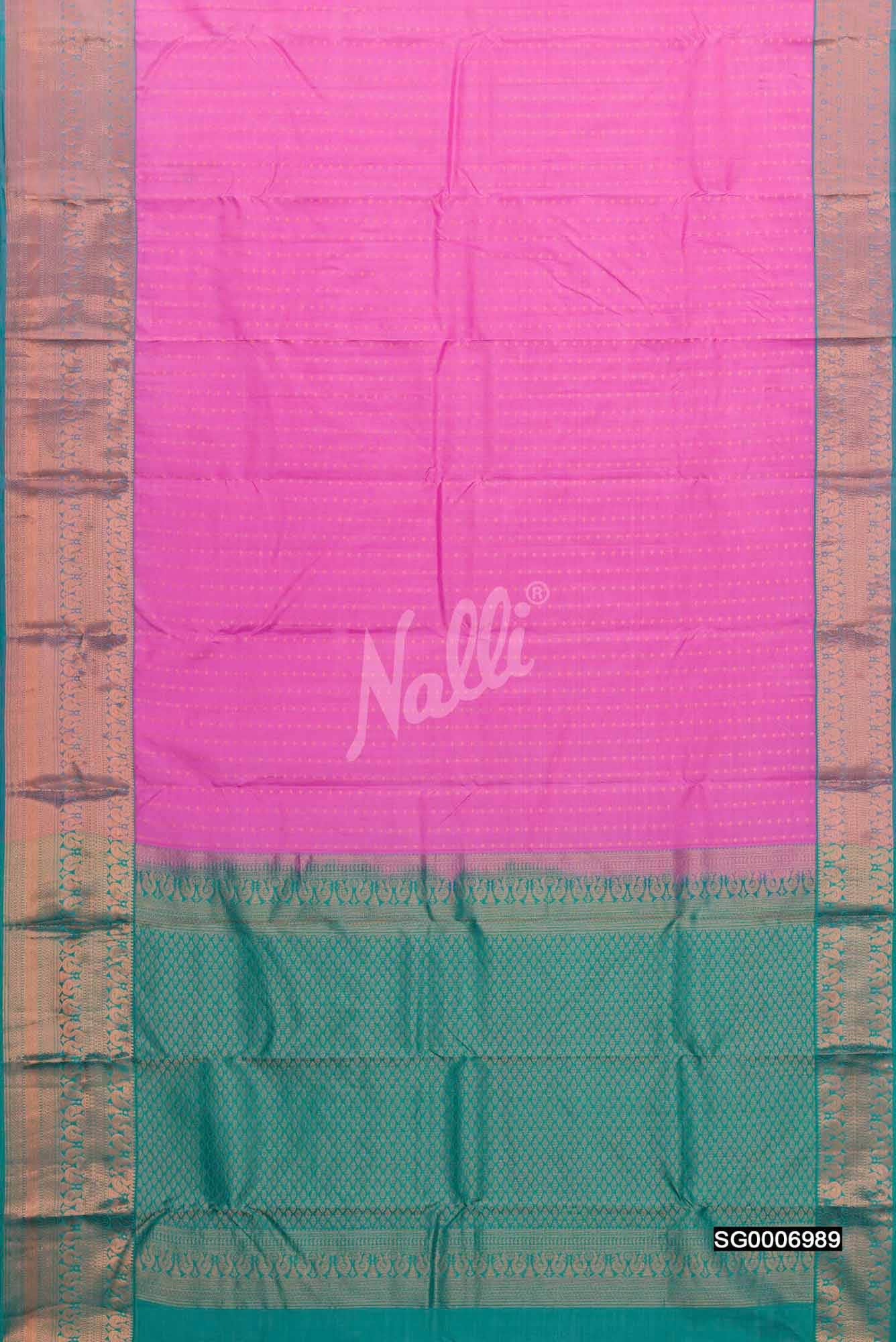 Pink Kanchipuram Silk Saree