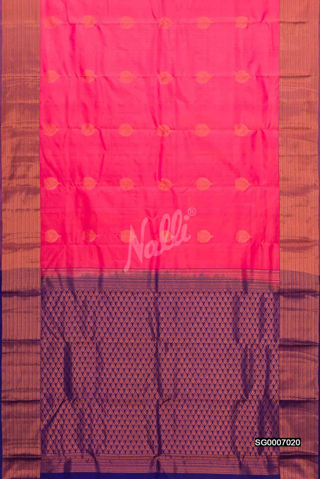 Pink Kanchipuram Silk Saree