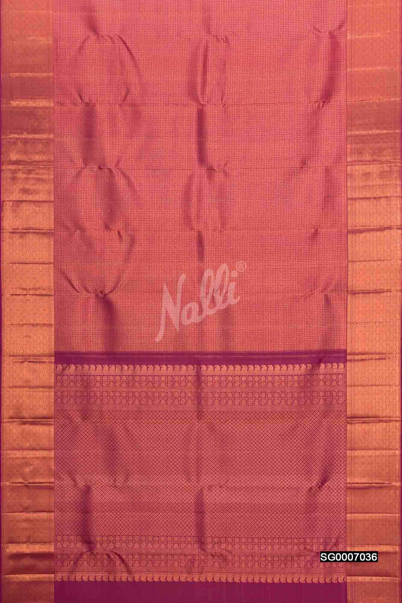 Purple Kanchipuram Silk Saree