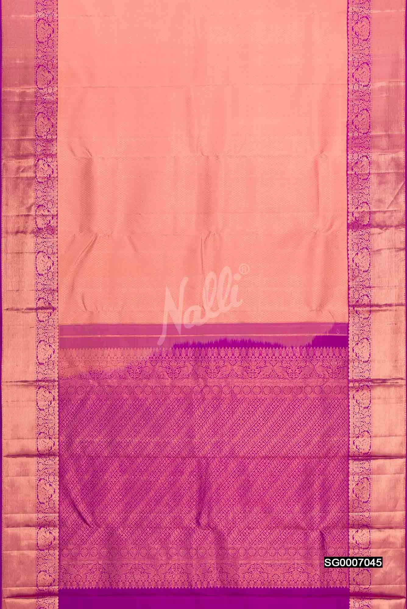 Brown Kanchipuram Silk Saree
