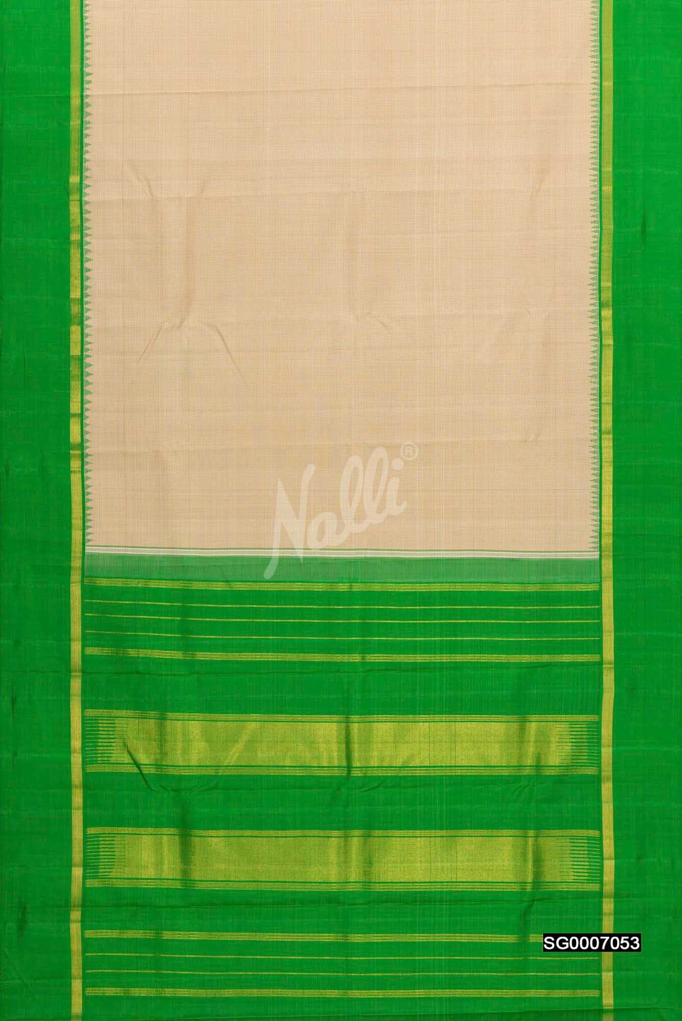 Sandal Kanchipuram Silk Saree