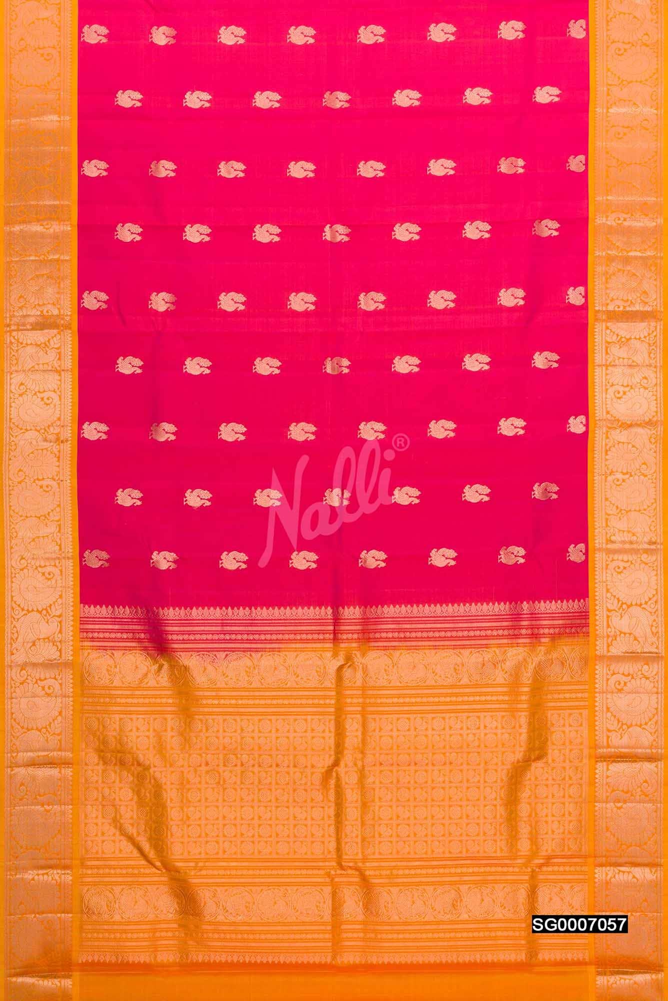 Pink Kanchipuram Silk Saree