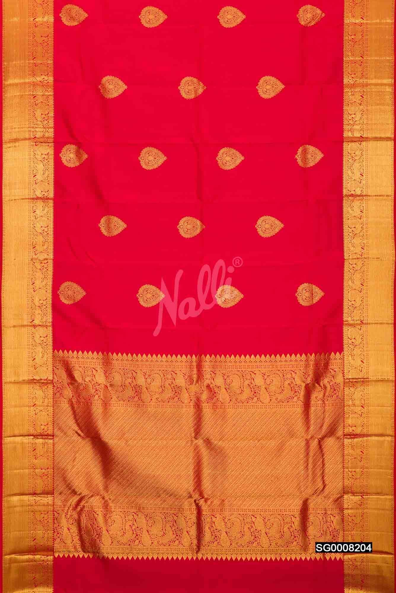 Red Kanchipuram Silk Saree