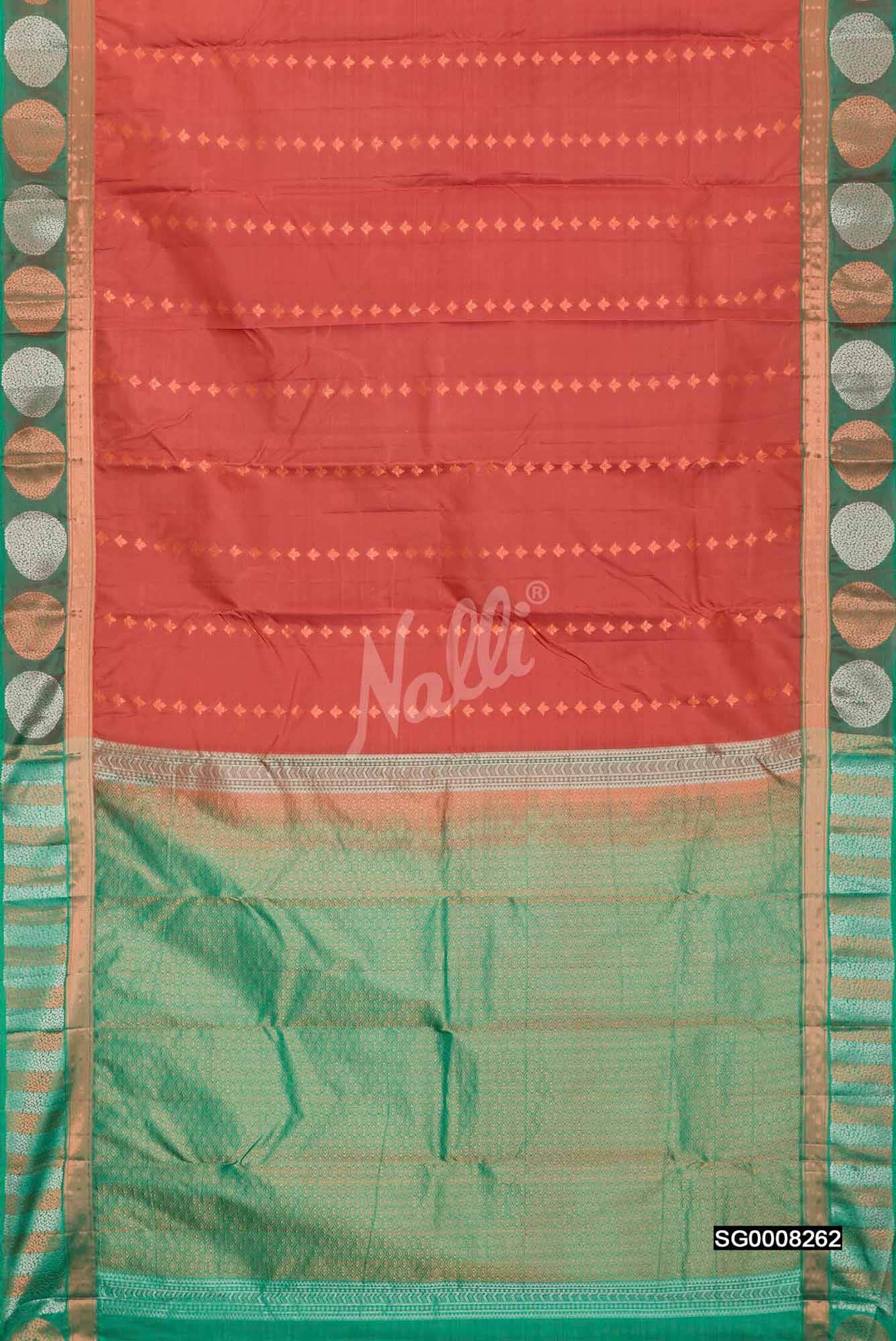 Brown Kanchipuram Silk Saree