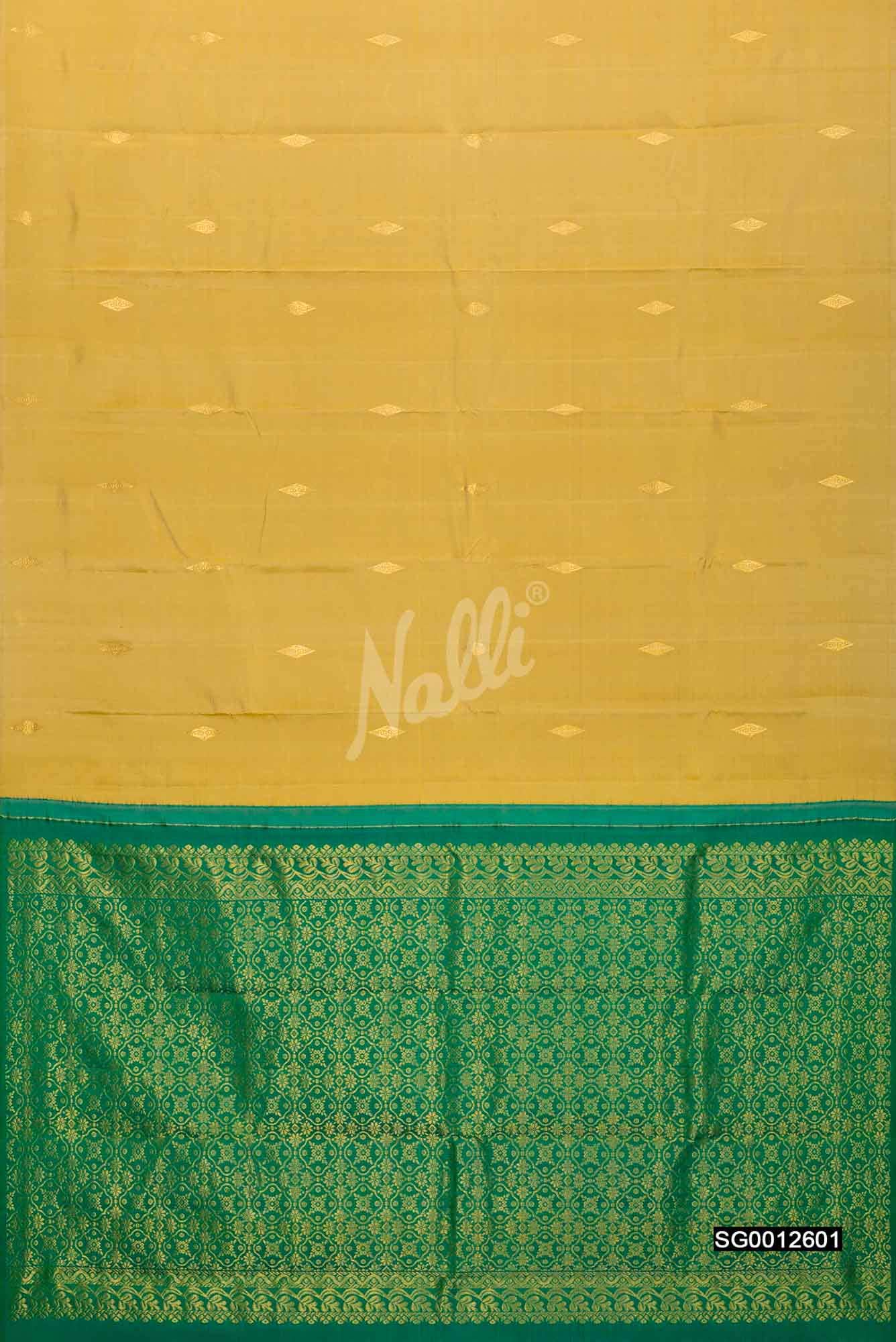 Sandal Kanchipuram Silk Saree