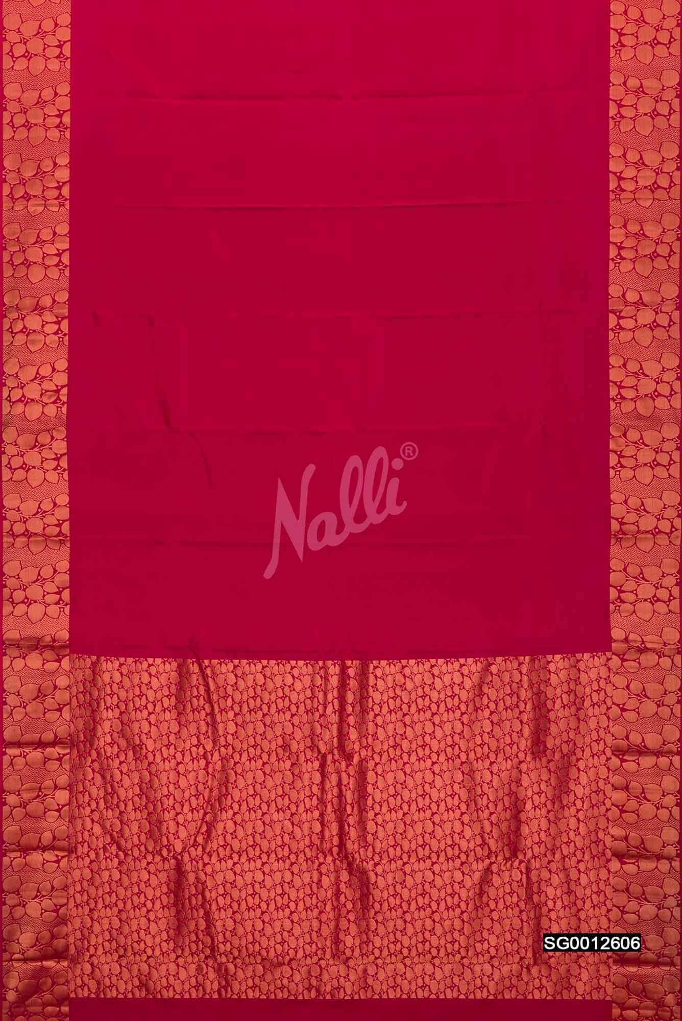 Maroon Kanchipuram Silk Saree