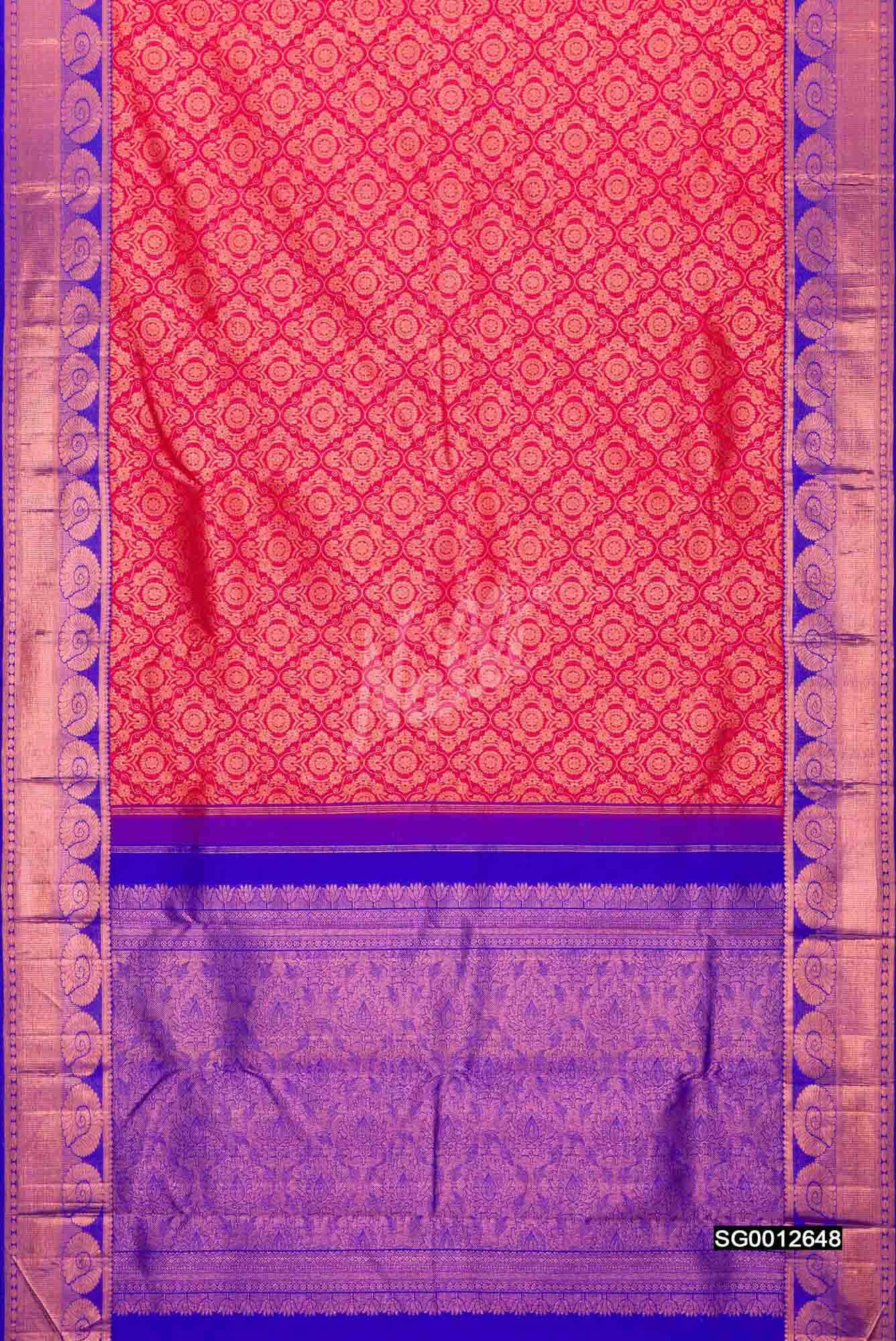 Pink Kanchipuram Silk Saree