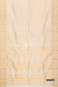 Off White Kanchipuram Silk Saree