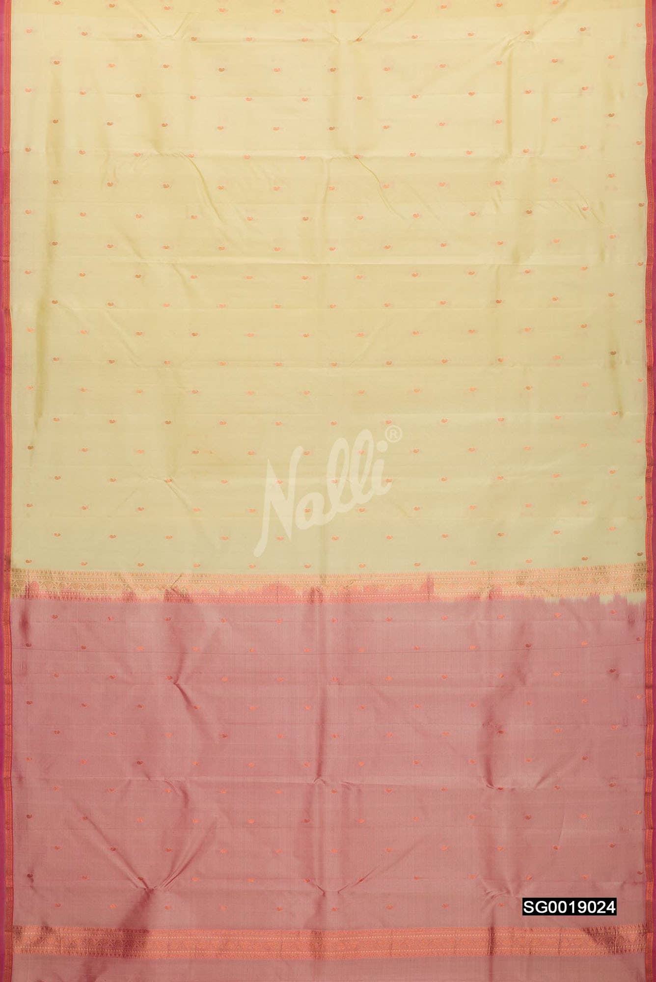 Sandal Kanchipuram Silk Saree