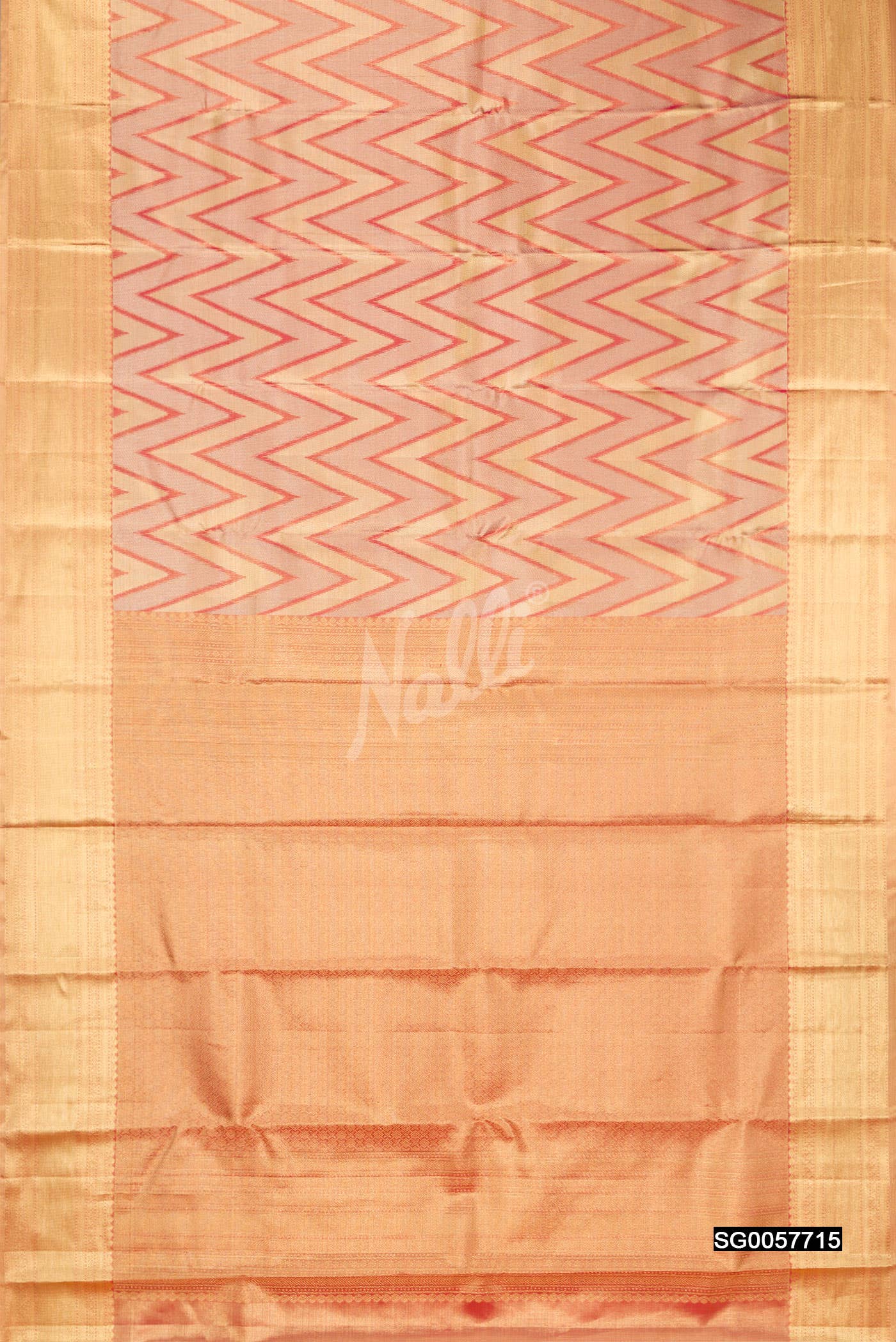 Red Kanchipuram Tissue Silk Saree
