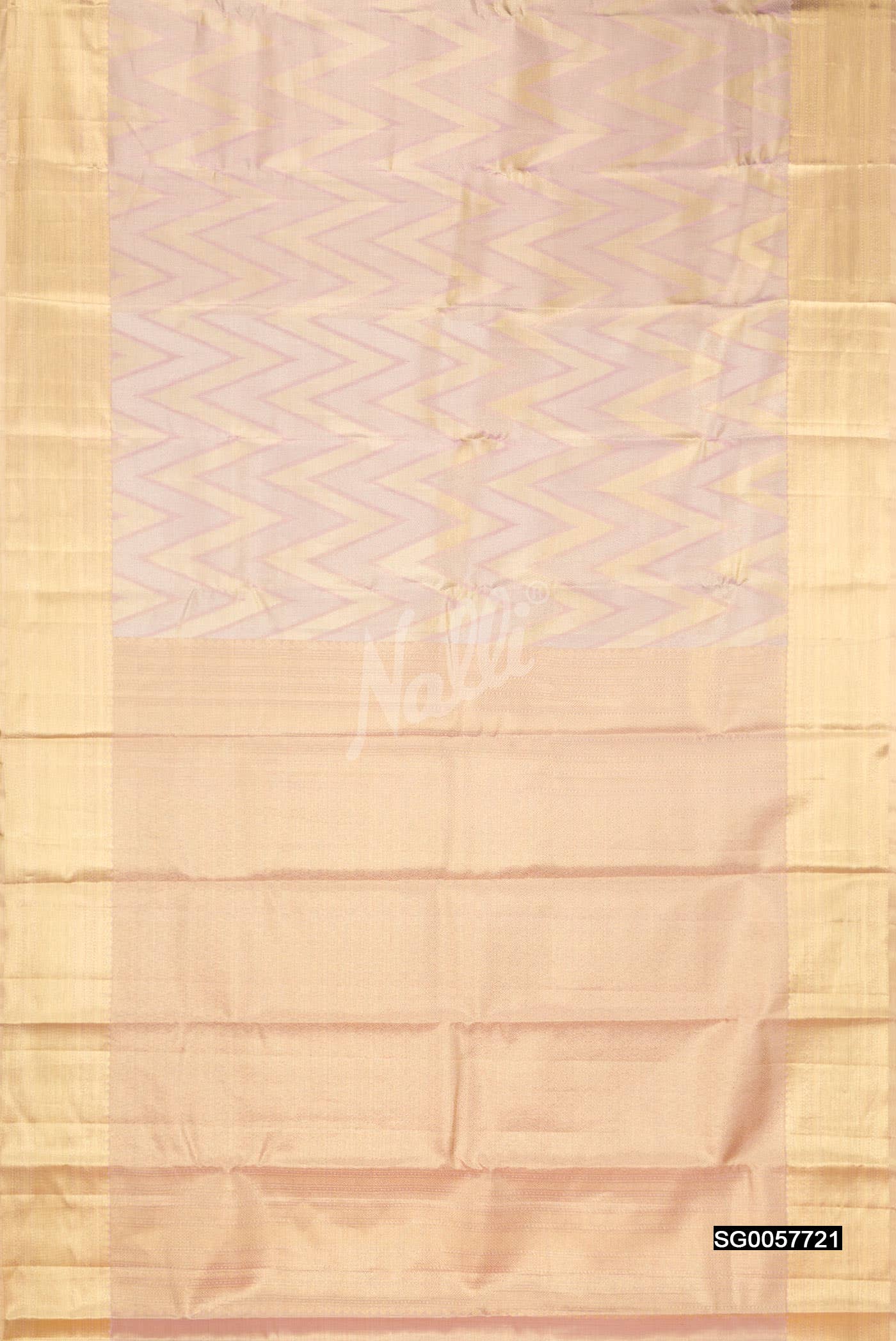 Lavender Kanchipuram Tissue Silk Saree