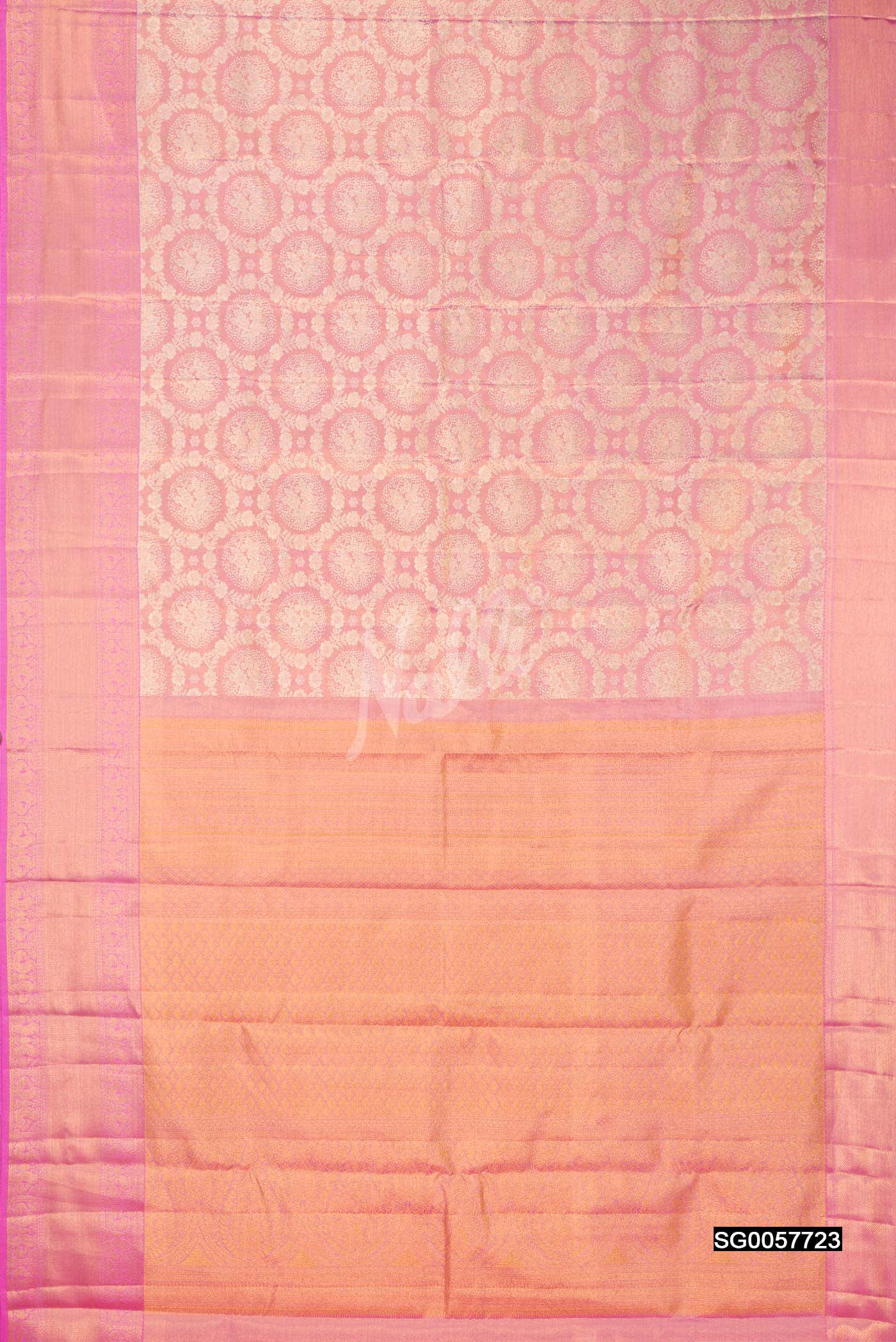 Pink Kanchipuram Tissue Silk Saree