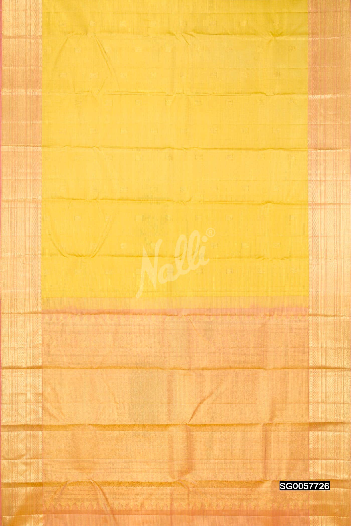 Gold Kanchipuram Silk Saree