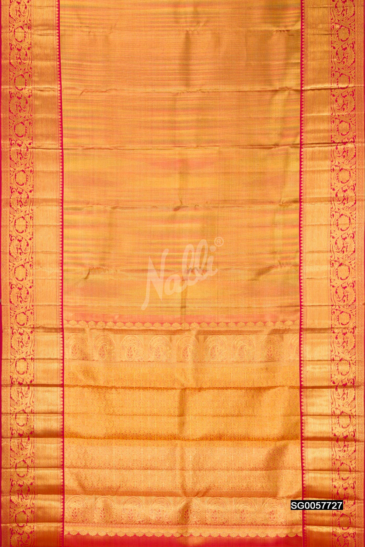 Gold Kanchipuram Tissue Silk Saree