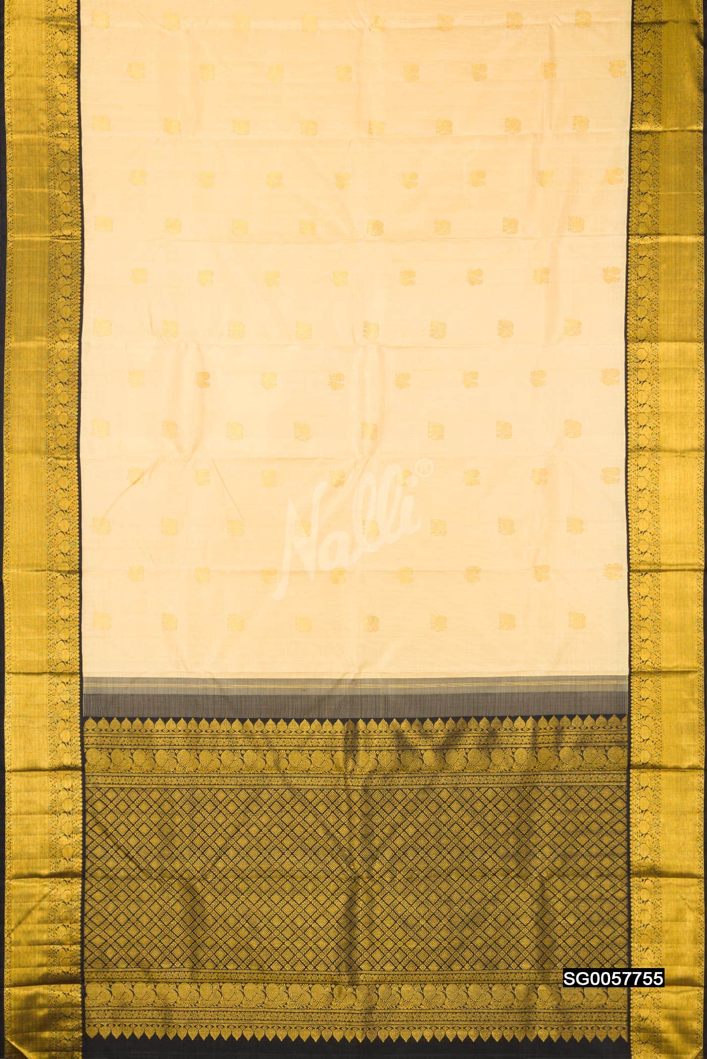 Sandal Kanchipuram Silk Saree