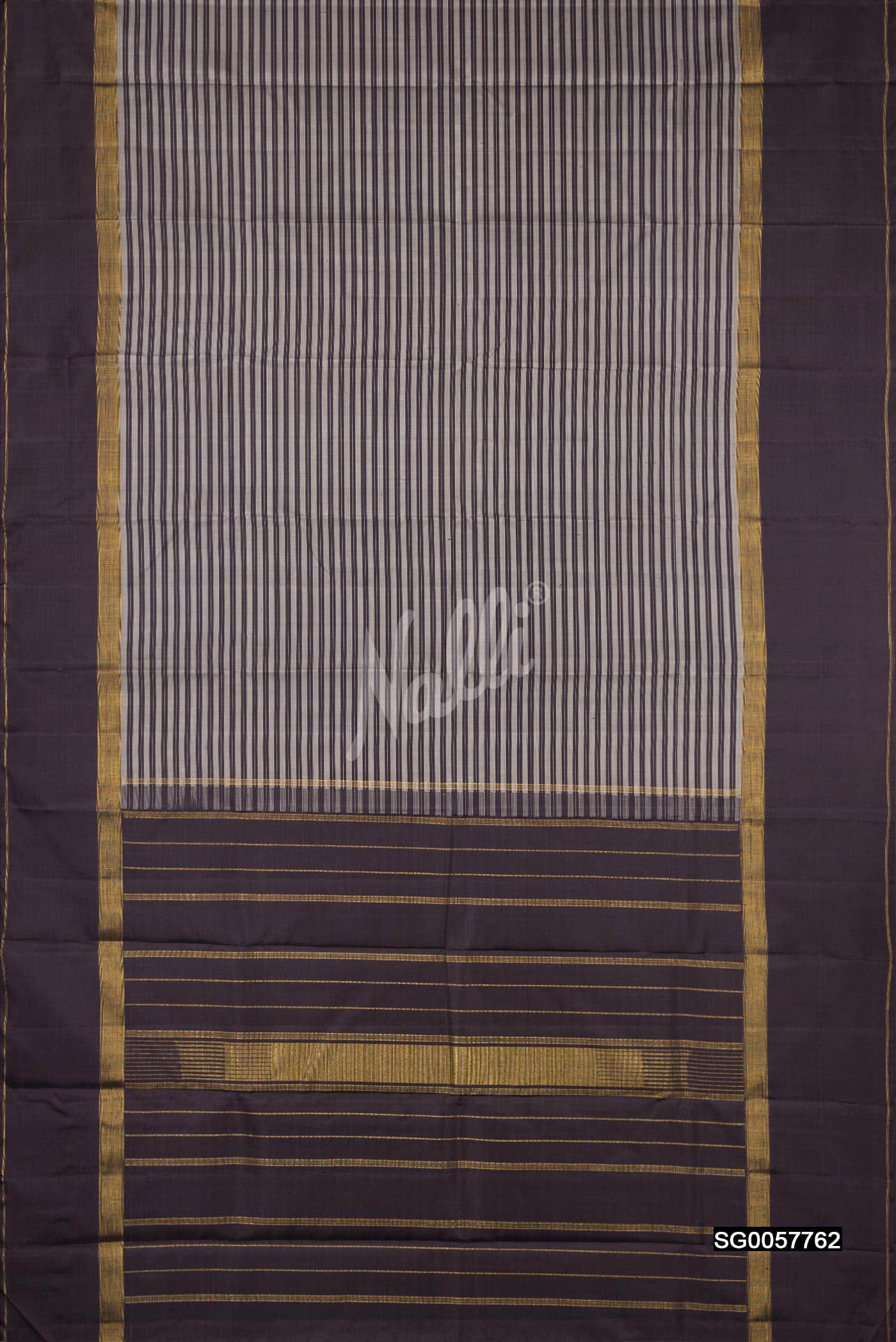 Grey Kanchipuram Silk Saree