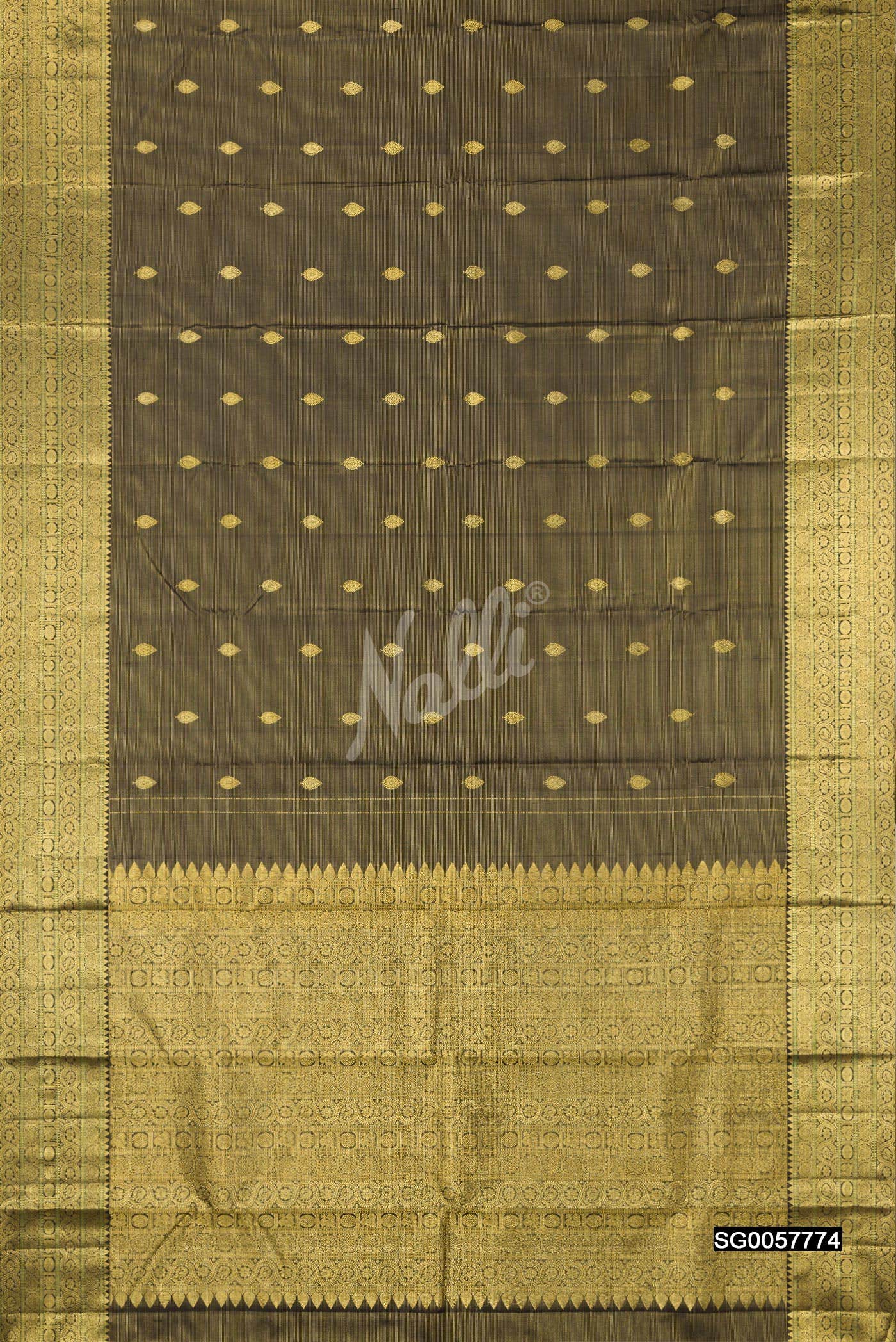 Black Kanchipuram Silk Saree