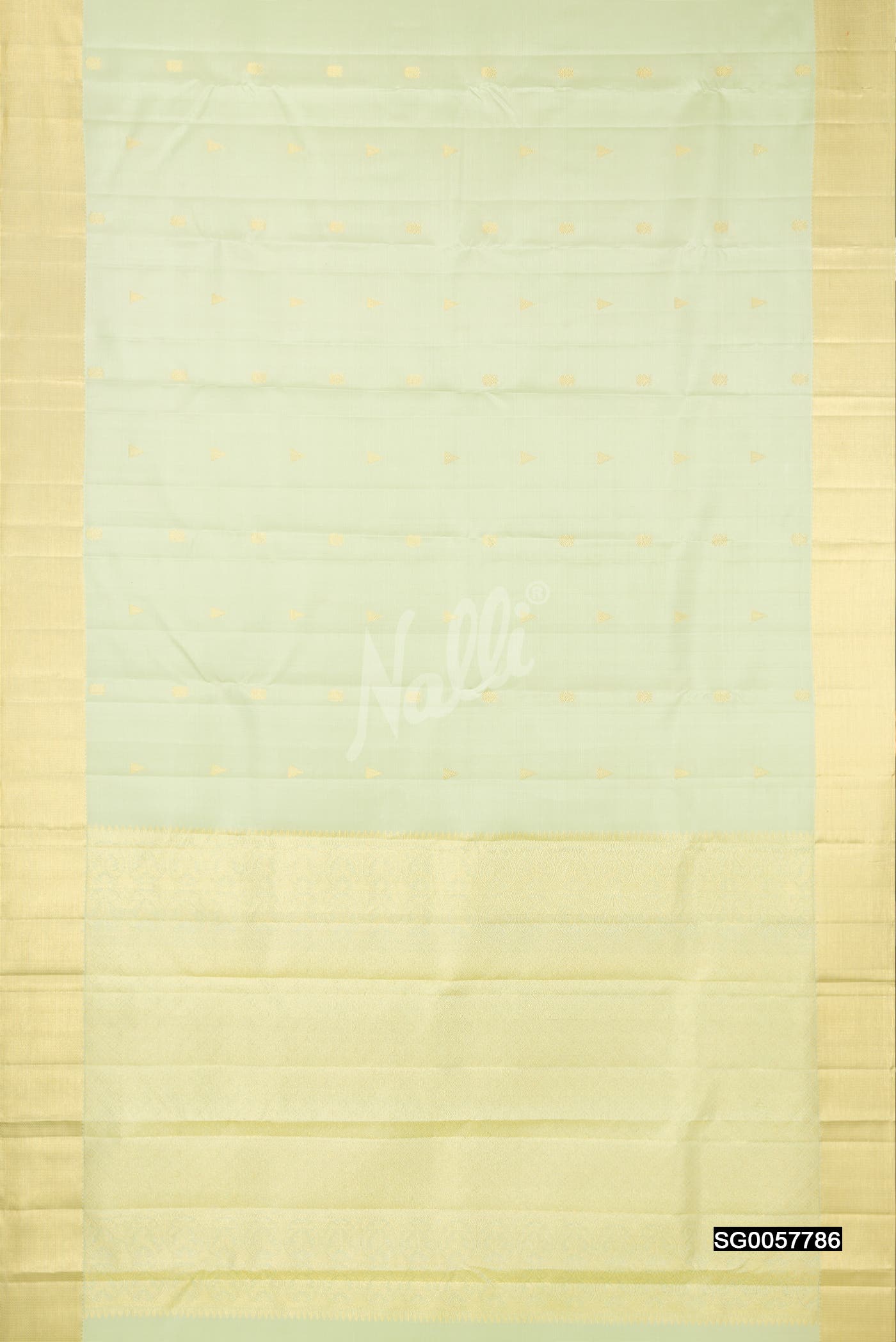 Pista Green Kanchipuram Silk Saree